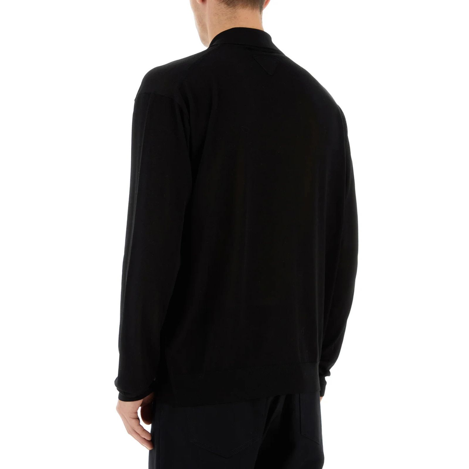 Prada PRADA Black Silk Cardigan New & Authentic (Men's size:52;) Size US L / EU 52-54 / 3 - 4 Thumbnail