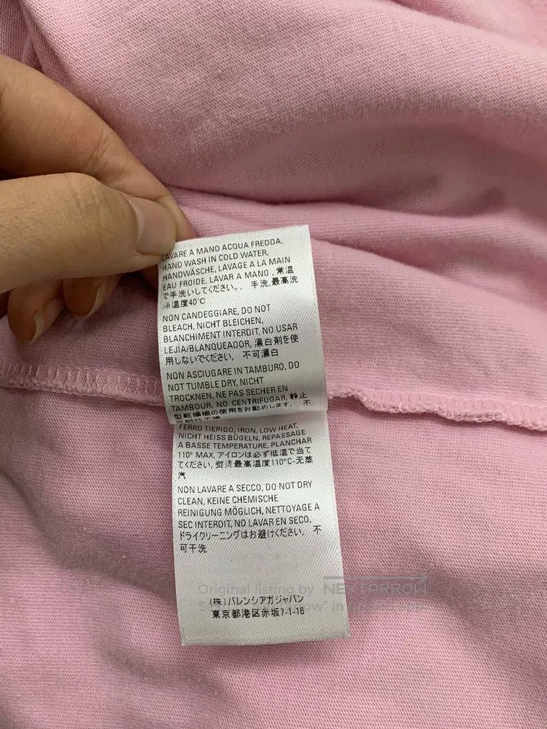 Balenciaga Balenciaga Pink letter short-sleeve T-shirt Size US S / EU 44-46 / 1 - 5 Thumbnail