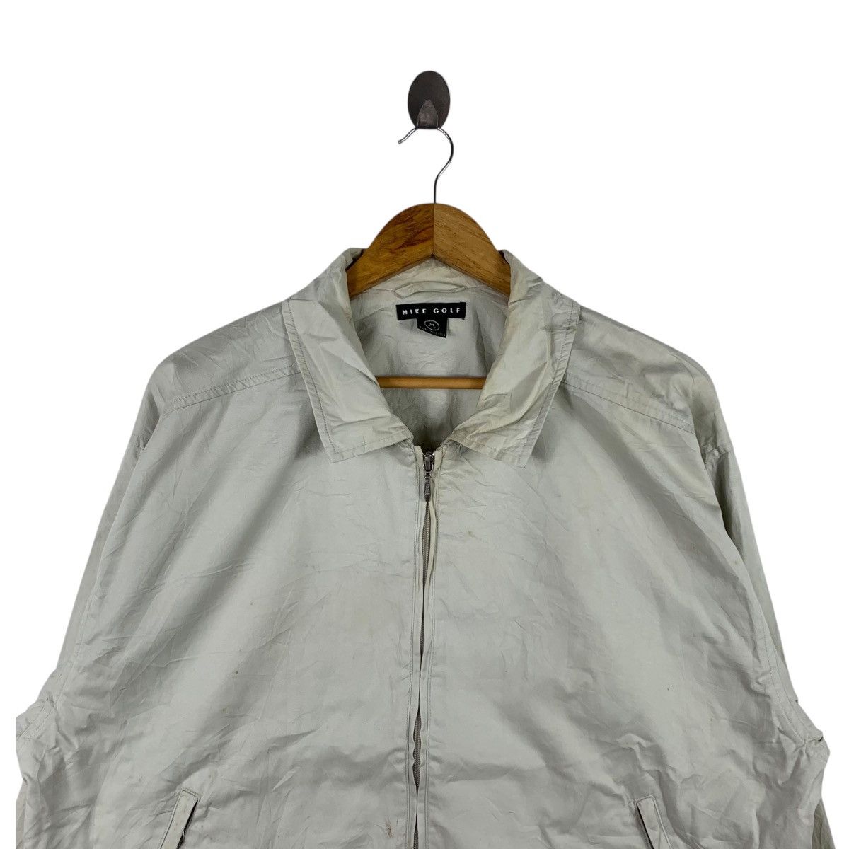 Nike NIKE GOLF SWOOSH White Bomber Jacket Size US M / EU 48-50 / 2 - 4 Thumbnail