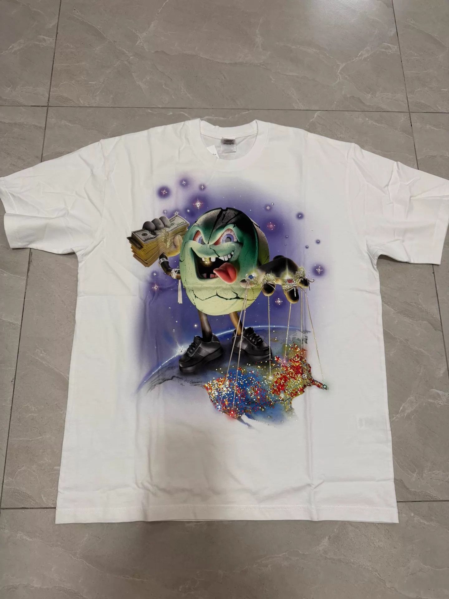 Disney × Supreme × Vintage Supreme Snow White S/S Top Grey | Grailed