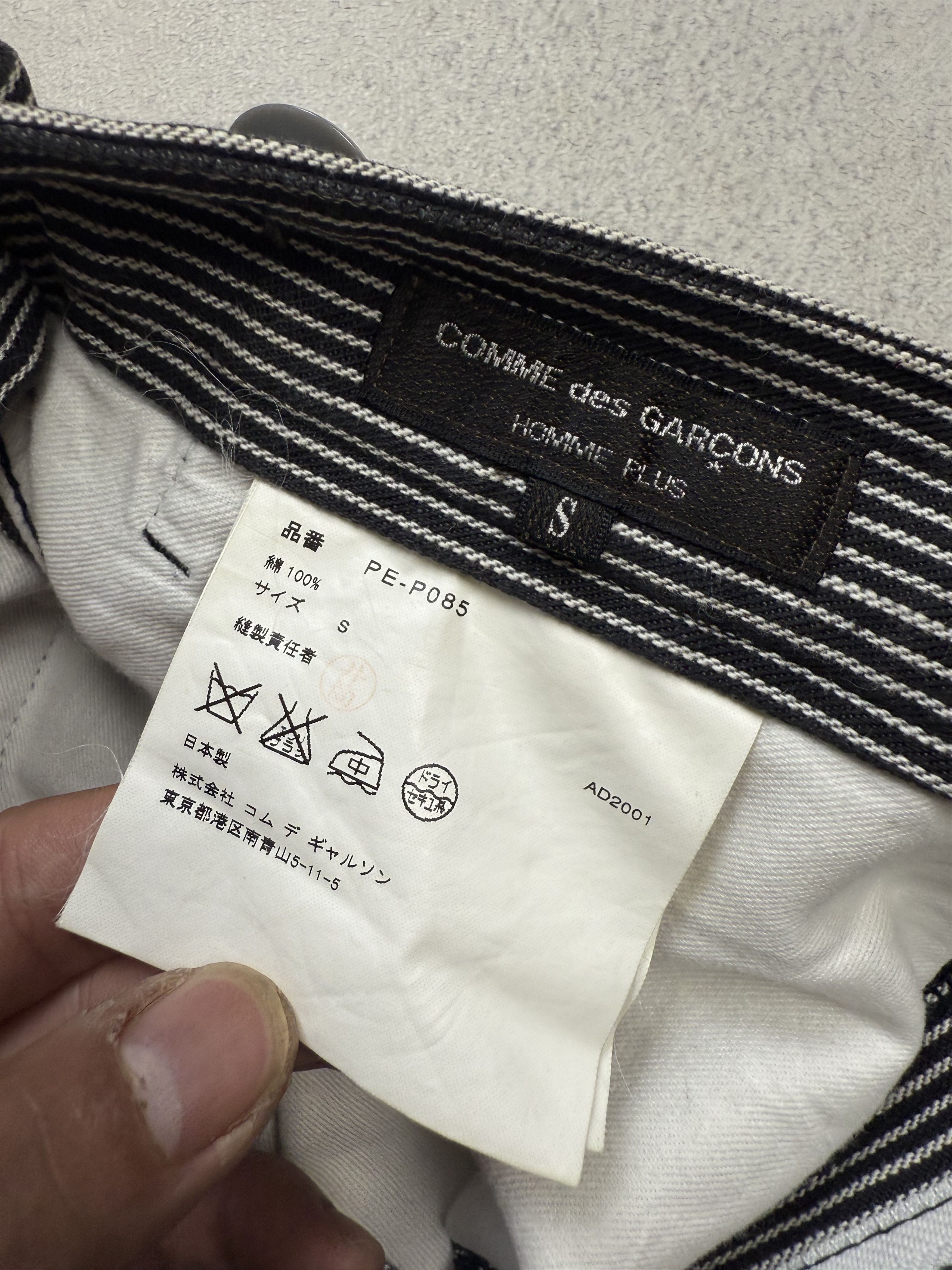 Comme des Garcons 2001 Comme Des Garcons Homme Plus Stripe Pants Size US 30 / EU 46 - 11 Thumbnail