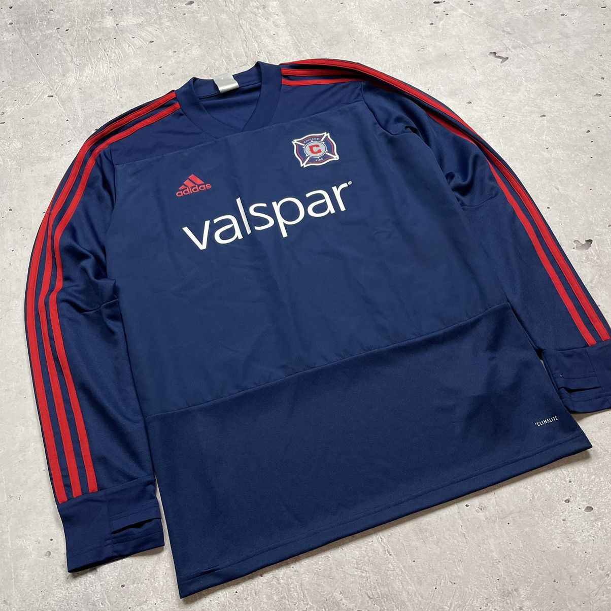 Adidas × Vintage Adidas Chicago Fire Climacool Long Sleeve Training Jersey Size US M / EU 48-50 / 2 - 4 Thumbnail