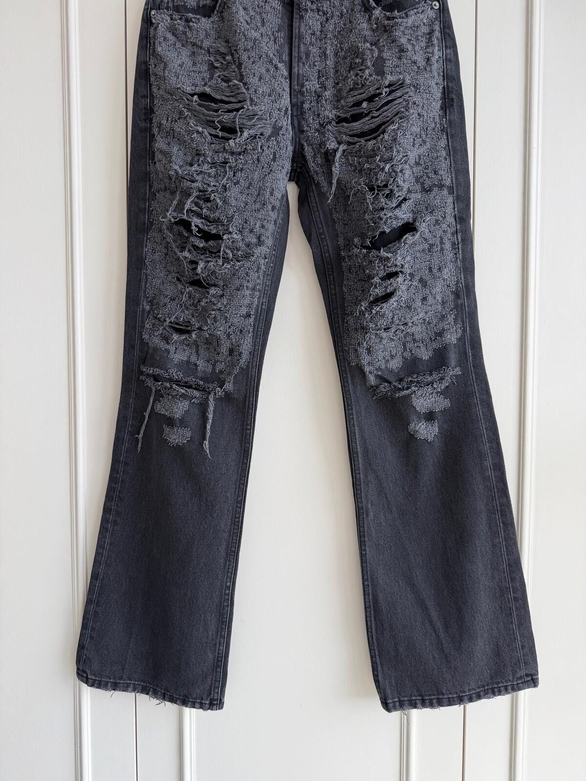 Ksubi new Ksubi mens jeans bronko asher black trashed 32 denim Size US 32 / EU 48 - 3 Thumbnail