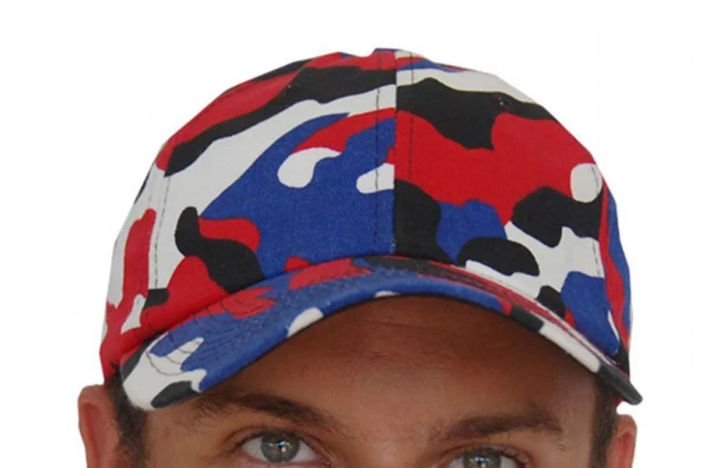 Other Baseball Cap - Adjustable - Red/White/Blue/Black Pattern Size ONE SIZE - 3 Thumbnail