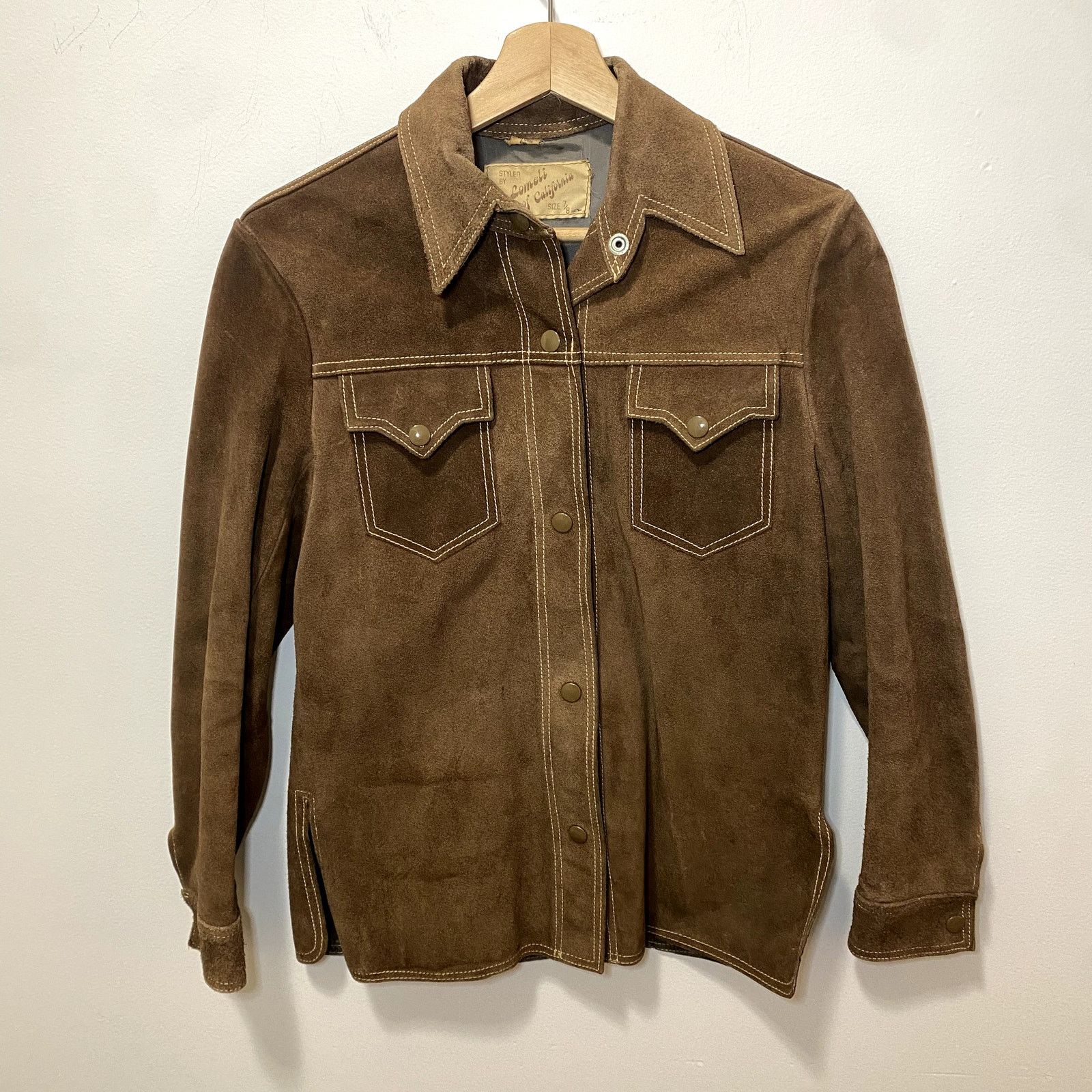 Vintage Vintage Lomeli Of California Western Cowboy Suede Jacket Size XS / US 0-2 / IT 36-38 - 1 Thumbnail