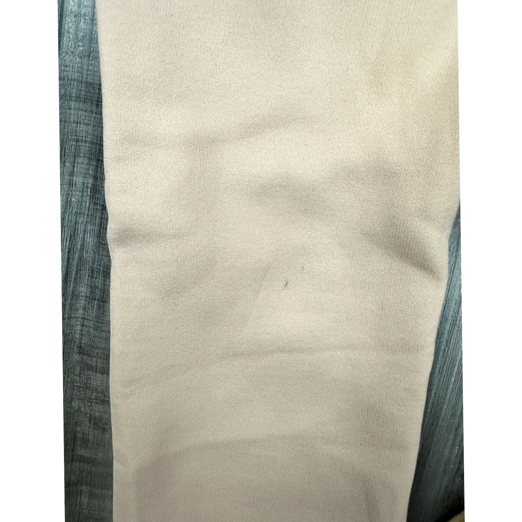 Vintage Women’s Fleece Lined Stirrup Leggings Cream Winter Thermal M Medium Leggings Womens Size 32" / US 10 / IT 46 - 7 Thumbnail