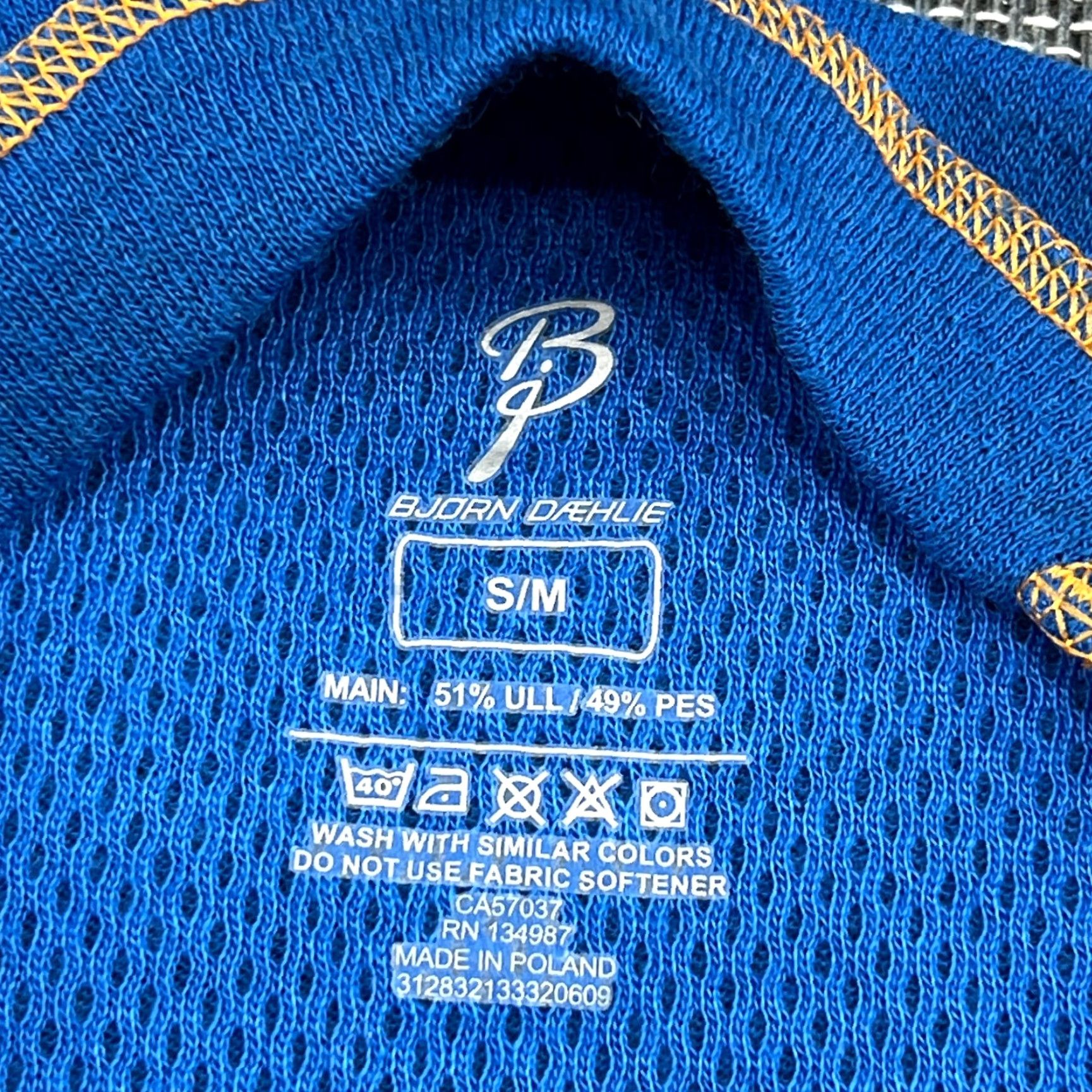 Vintage Bjorn Daehlie Base Layer Shirt Merino Wool Blend Outdoor Hiking Thermal Blue M Unisex Adults Regular XS? Size US M / EU 48-50 / 2 - 4 Thumbnail