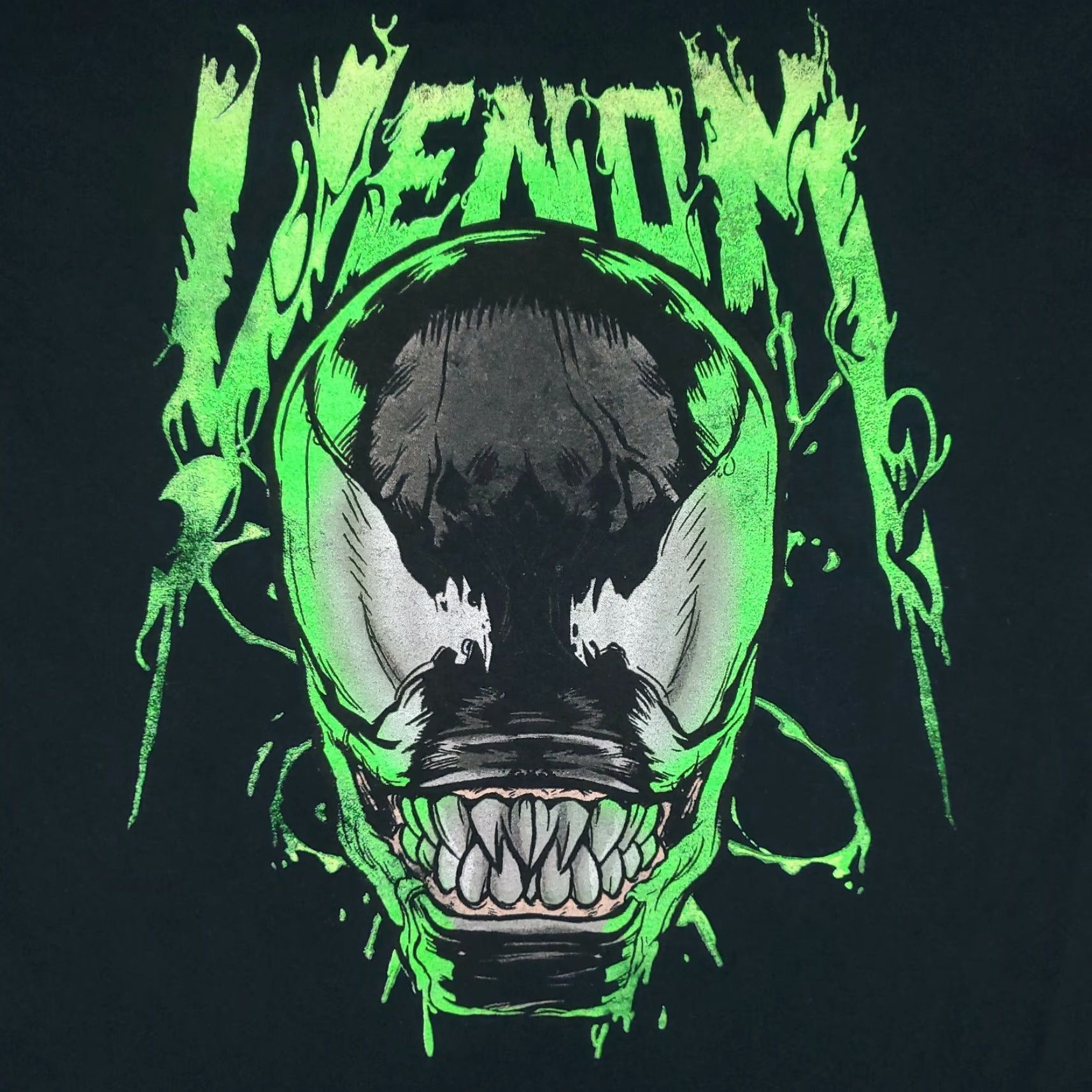 Vintage VINTAGE Marvel Venom T-Shirt Black Short Sleeve Adult Medium Crew Neck Mens Logo Comics 90s Size US M / EU 48-50 / 2 - 2 Thumbnail