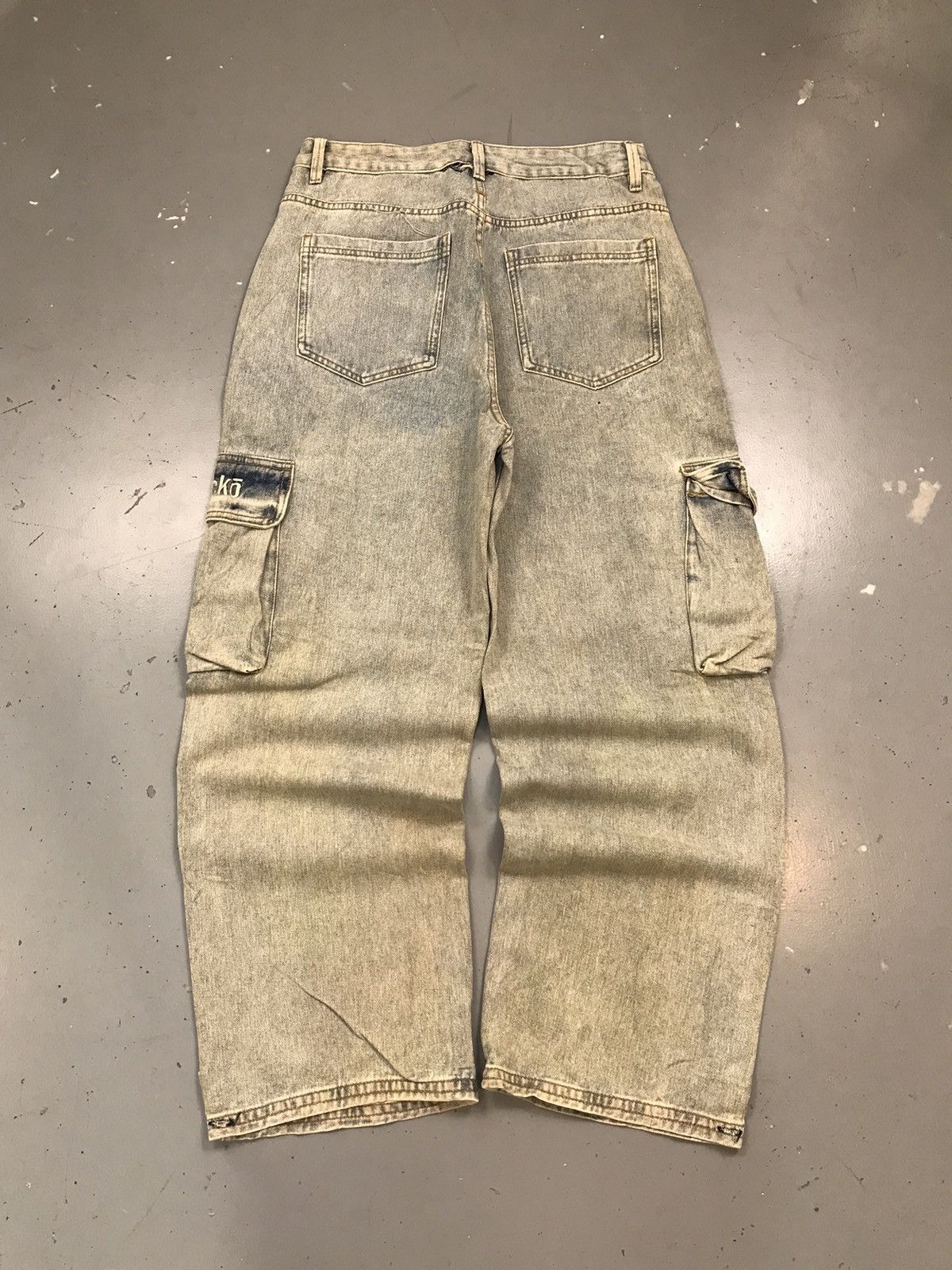 Ecko Unltd. × Vintage Vintage Ecko UNLTD baggy bleached cargodenim Size US 32 / EU 48 - 8 Thumbnail