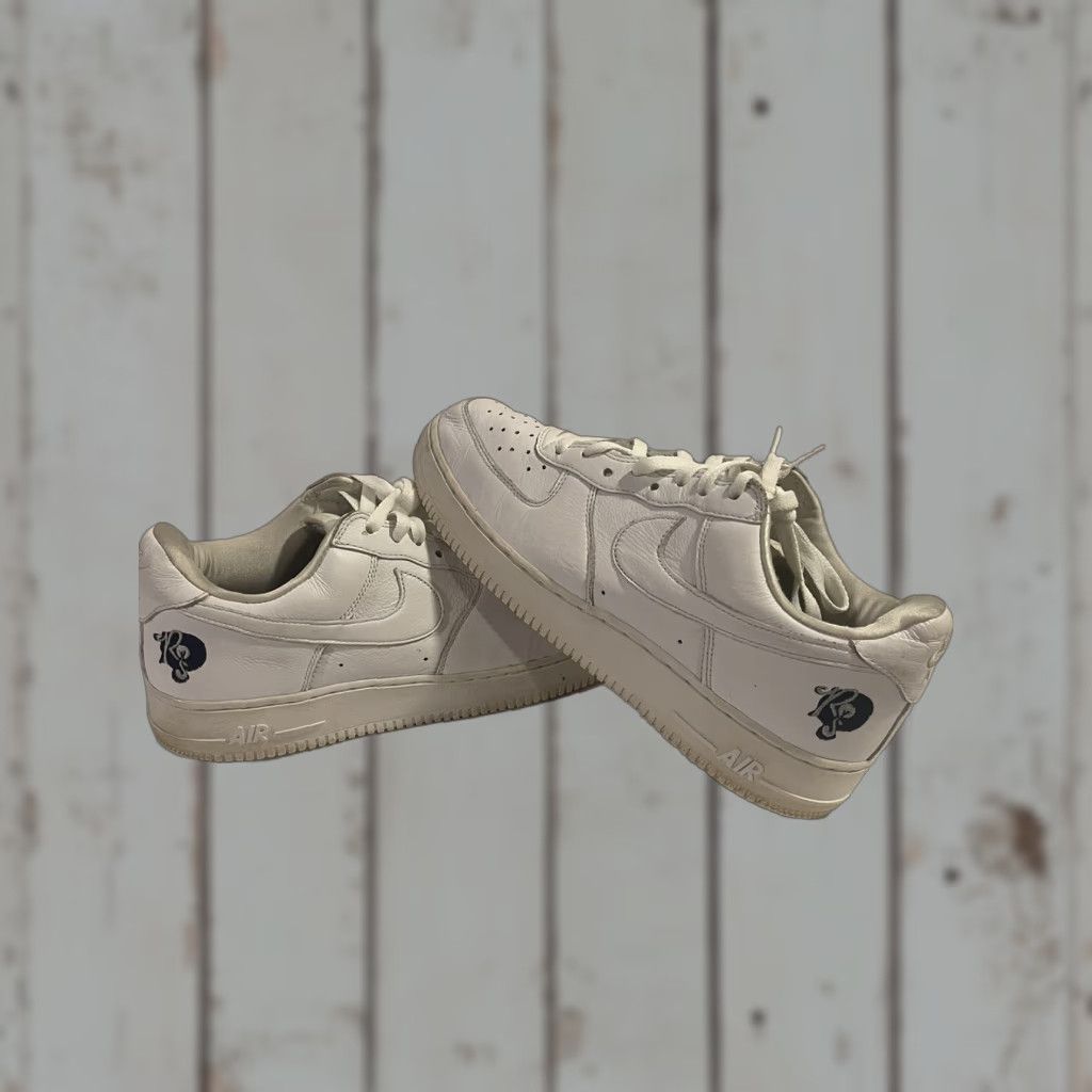 Nike Air Force 1 Roc-A-Fella AF100 AO1070-101 Size 11 Mens White Used W/O Box 2017 Nike Air Force 1 Sneaker