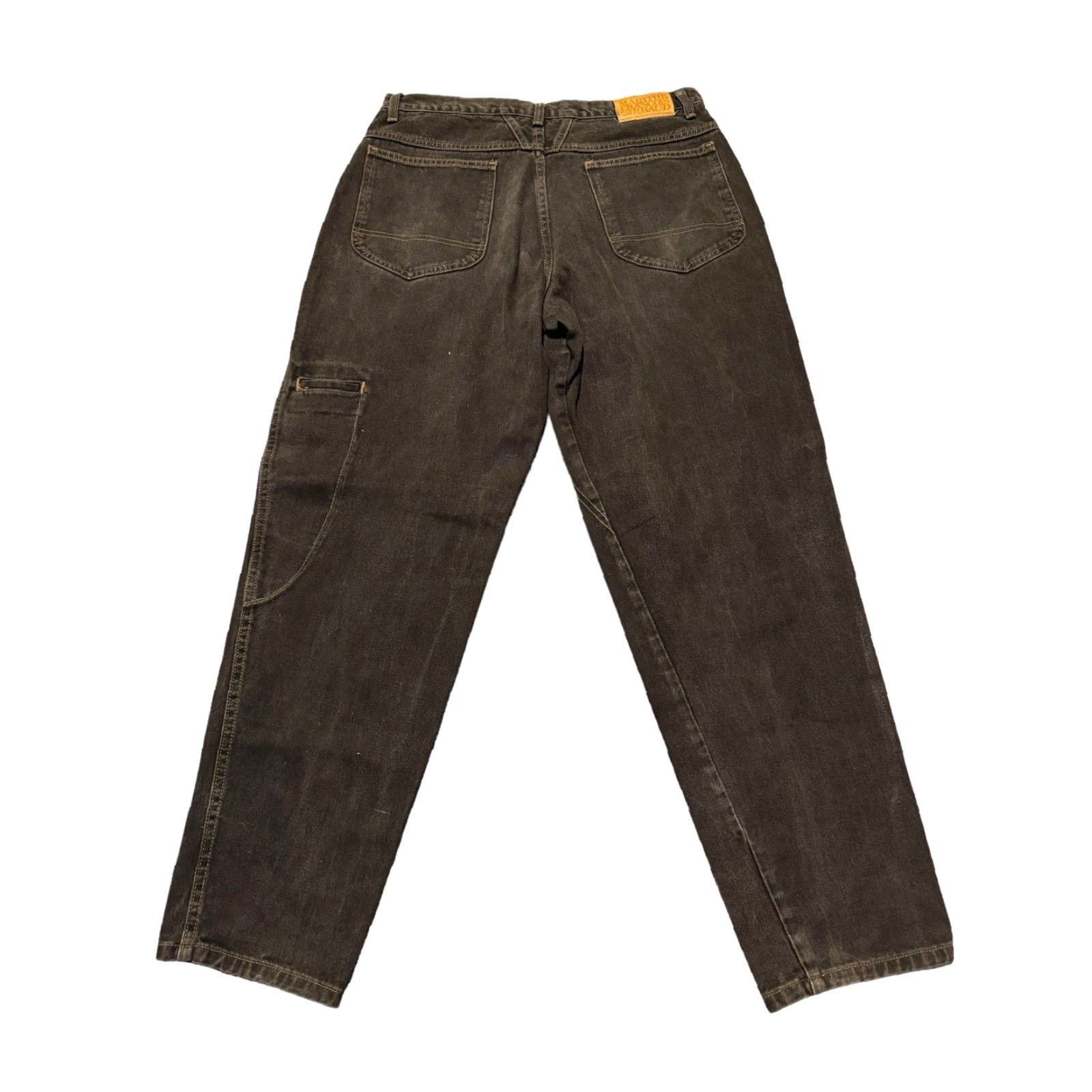 Vintage VINTAGE Girbaud Jeans Size 33 Skater Raver Baggy USA Black Mens Regular 5-Pocket Denim 1990s Size US 33 - 4 Thumbnail