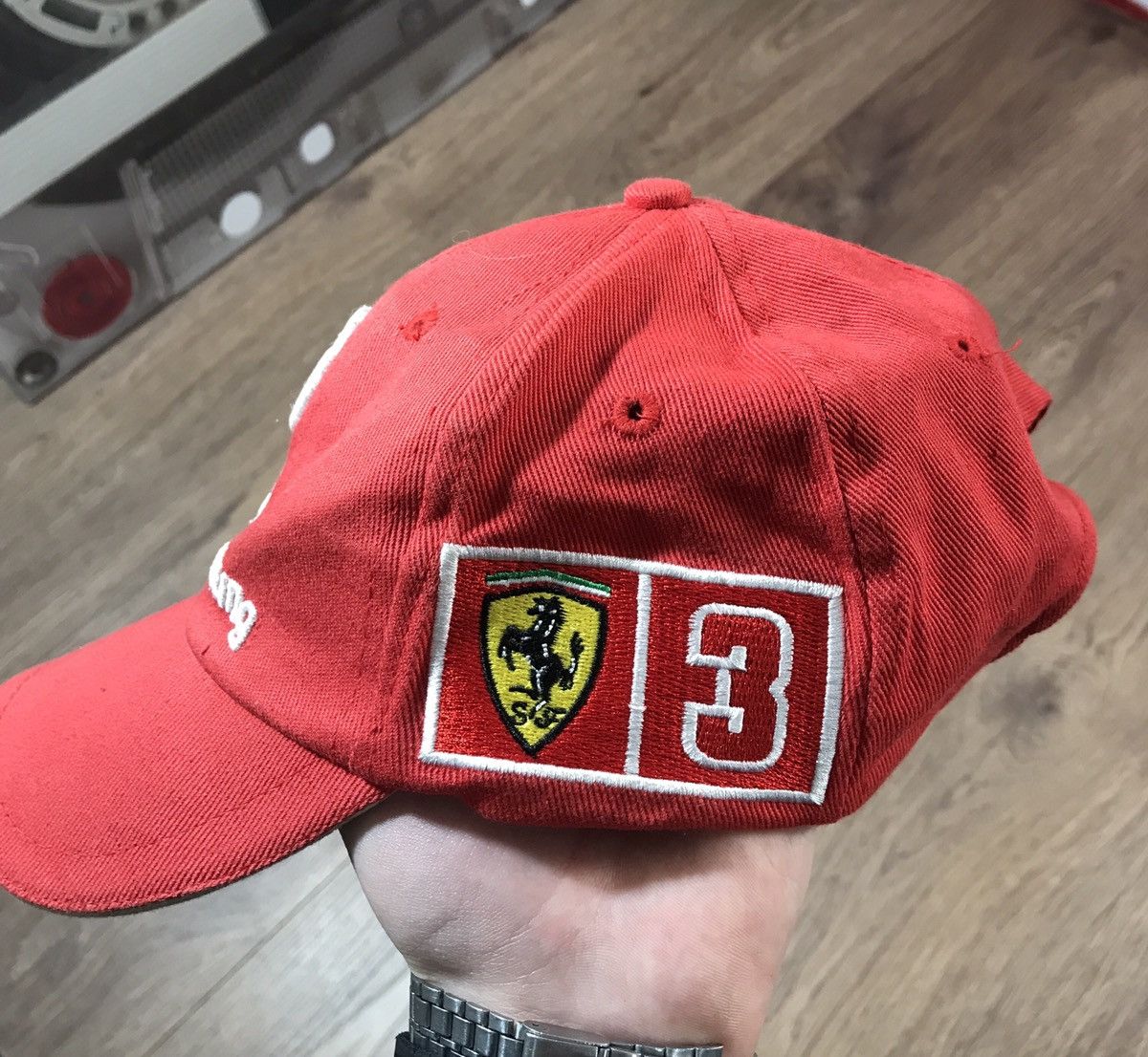 Ferrari × Vintage Vintage Ferrari F1 Cap Michael Schumacher Deutsche Size ONE SIZE - 4 Thumbnail