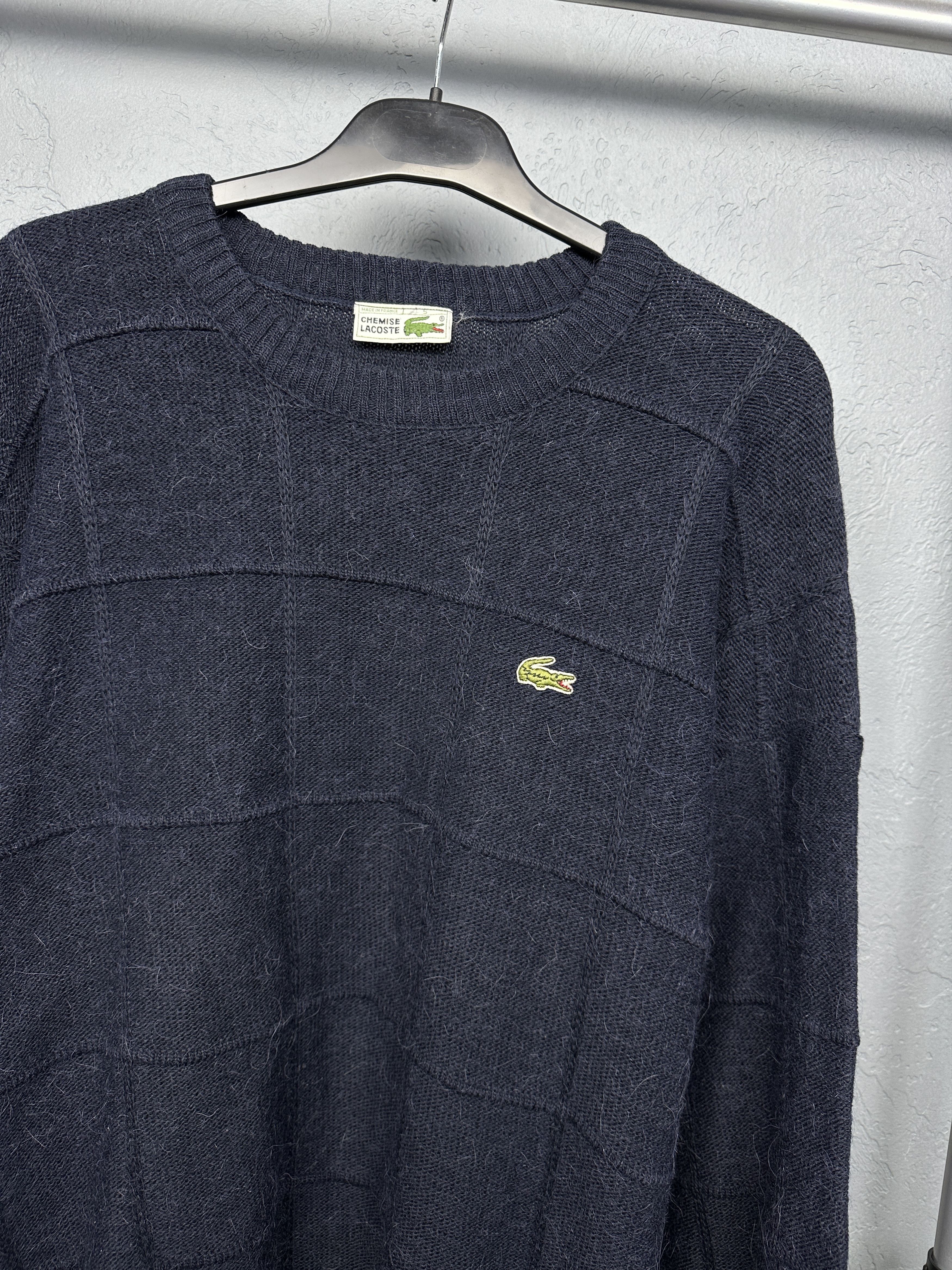 Lacoste Lacoste 90s Vintage Mens Wool Knit Crew Neck Sweater Size US L / EU 52-54 / 3 - 2 Thumbnail