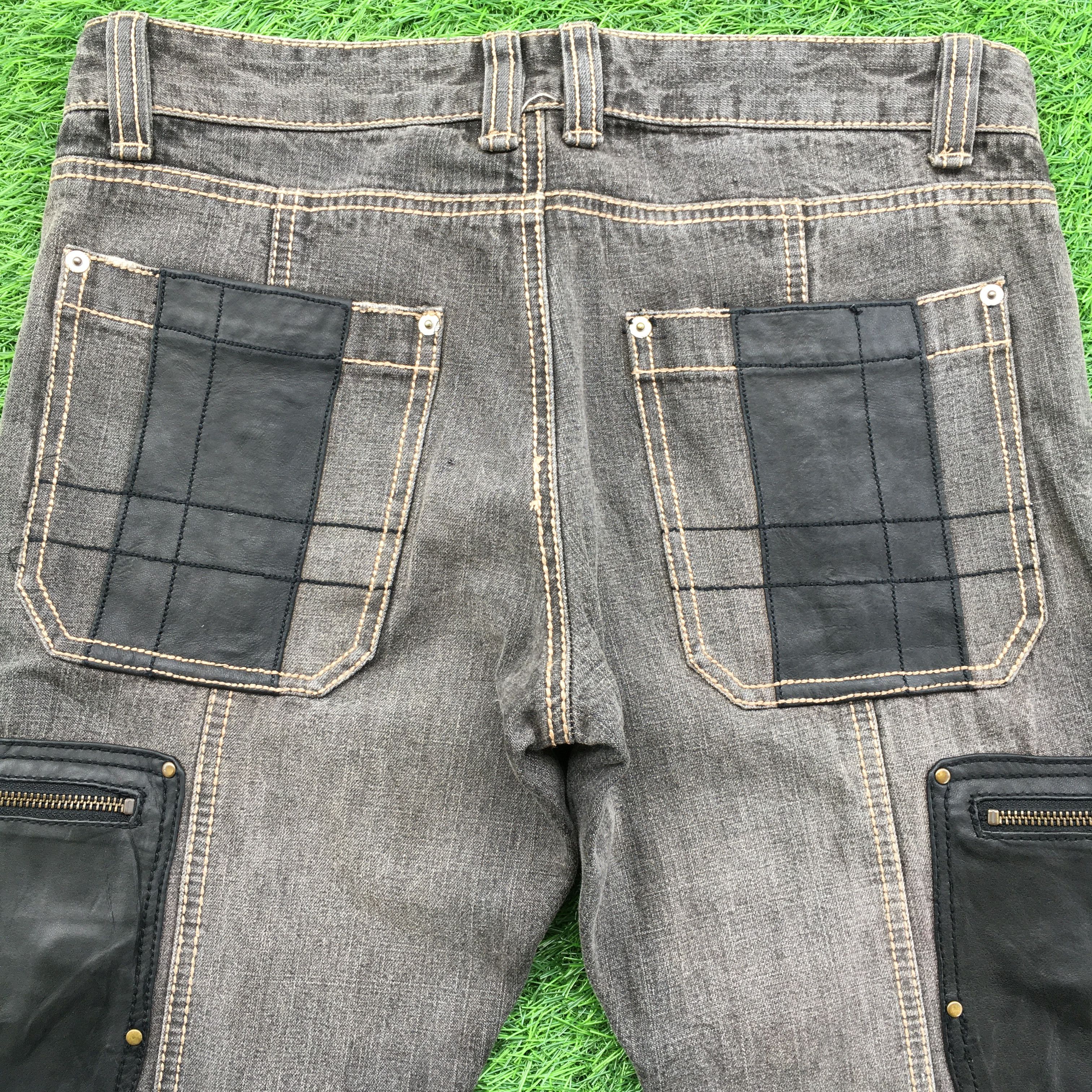 Japanese Brand Japanese Flare Leather Patch Jeans D-990 Size US 30 / EU 46 - 4 Thumbnail