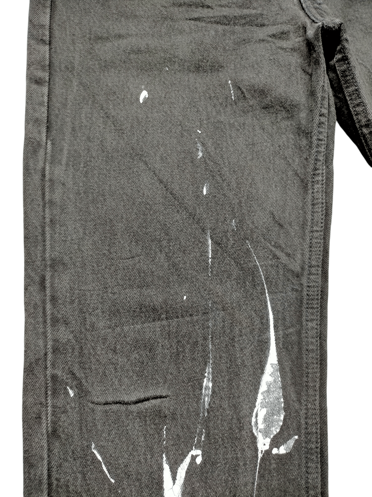 Levi's Vintage 80s-90s Levis Super Black Usa Painted Denim Size US 32 / EU 48 - 7 Thumbnail