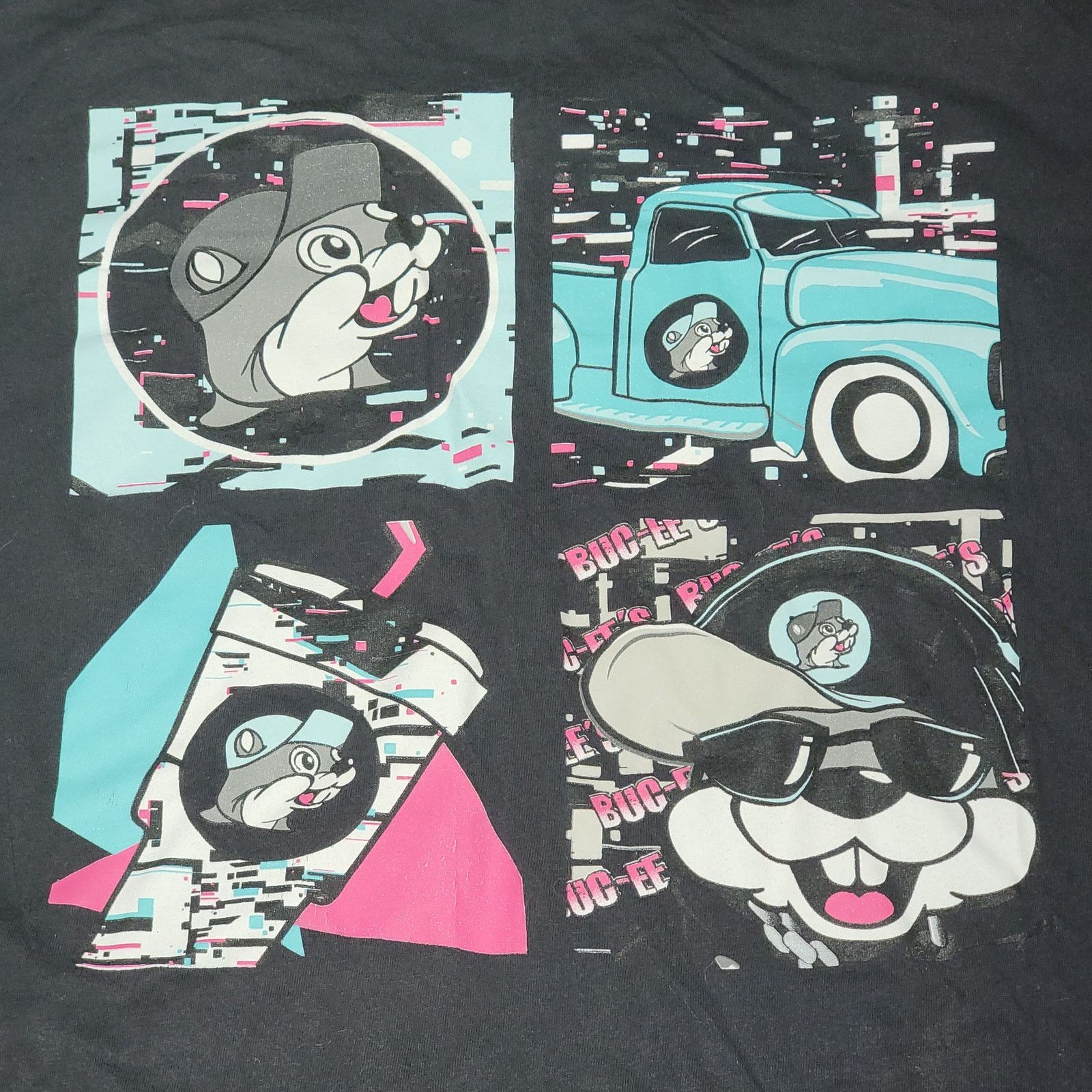 Other Buc-ee's LS Black Unisex Tee Retro 4 Squares - Size Large Size L / US 10 / IT 46 - 1 Thumbnail