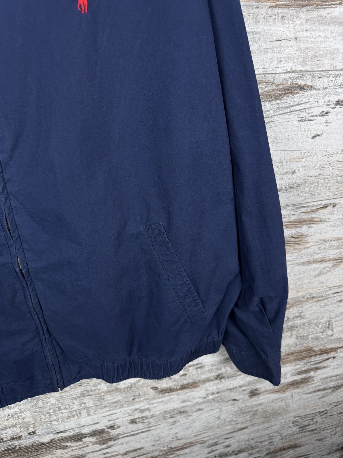 Polo Ralph Lauren Mens Vintage Polo Ralph Lauren jacket navy bomber Size US XL / EU 56 / 4 - 4 Thumbnail