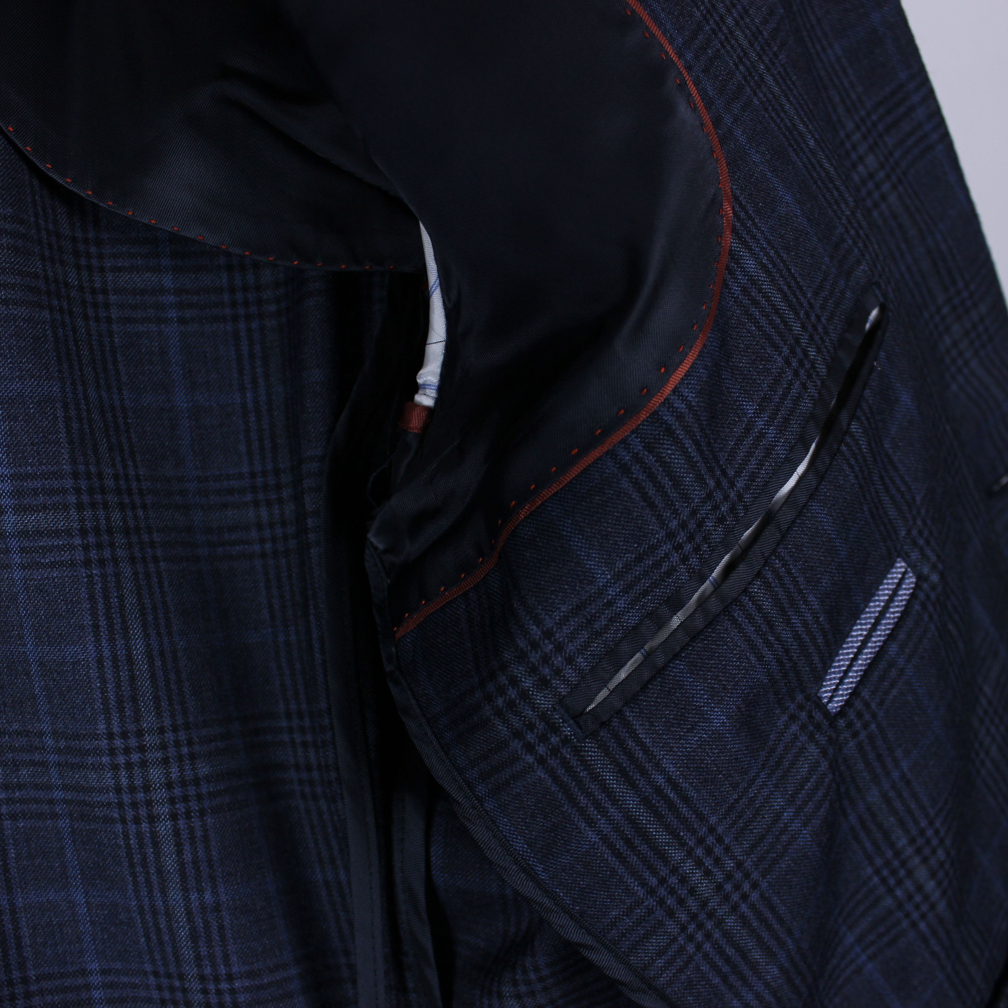 Hackett Hackett blazer men lana wool stripes 38R/48R navy blue Size 38R - 4 Thumbnail