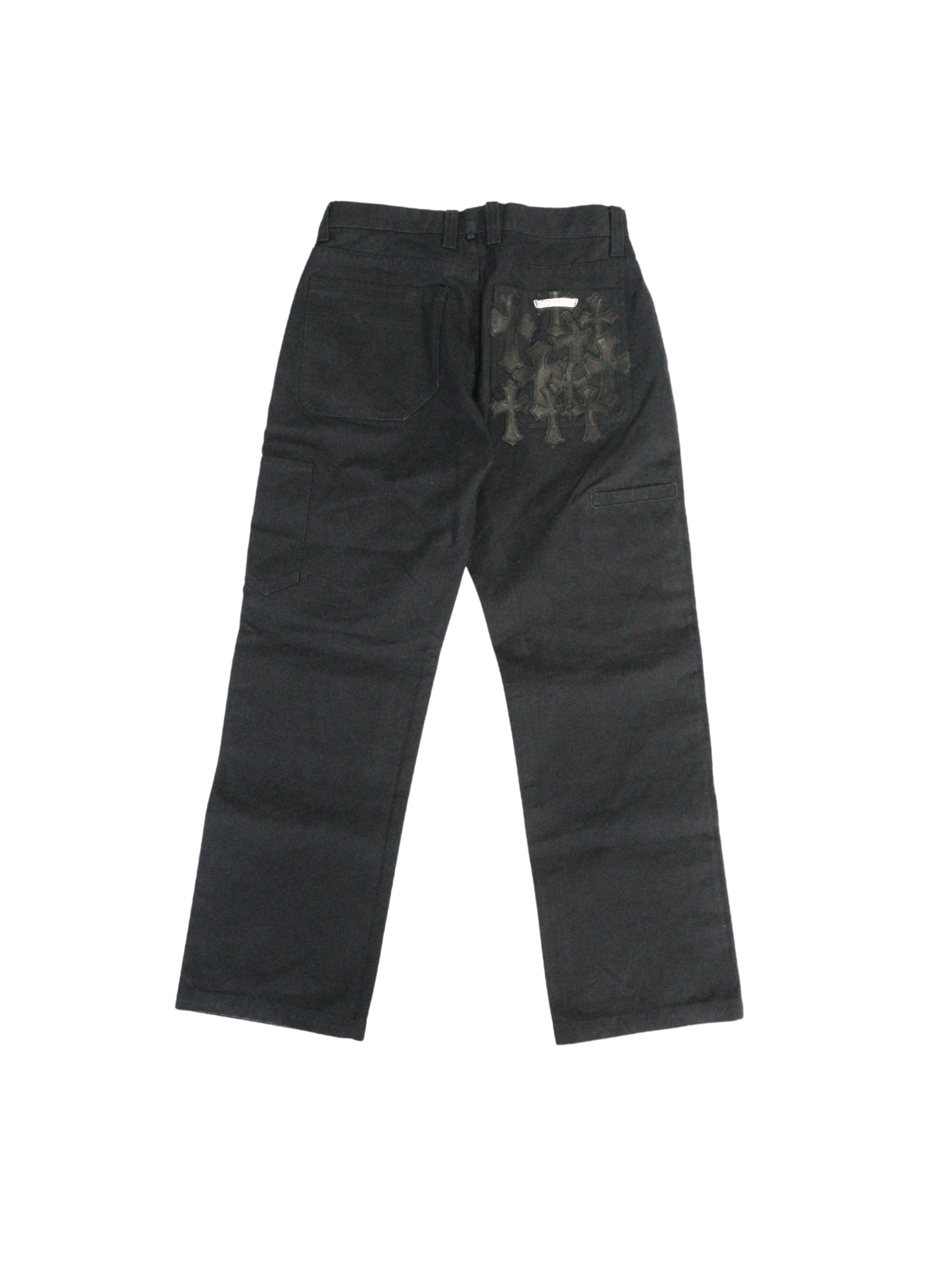 Chrome Hearts Chrome Hearts Cross Patch Double Knee Carpenter Pants - 32 Size US 32 / EU 48 - 1 Thumbnail