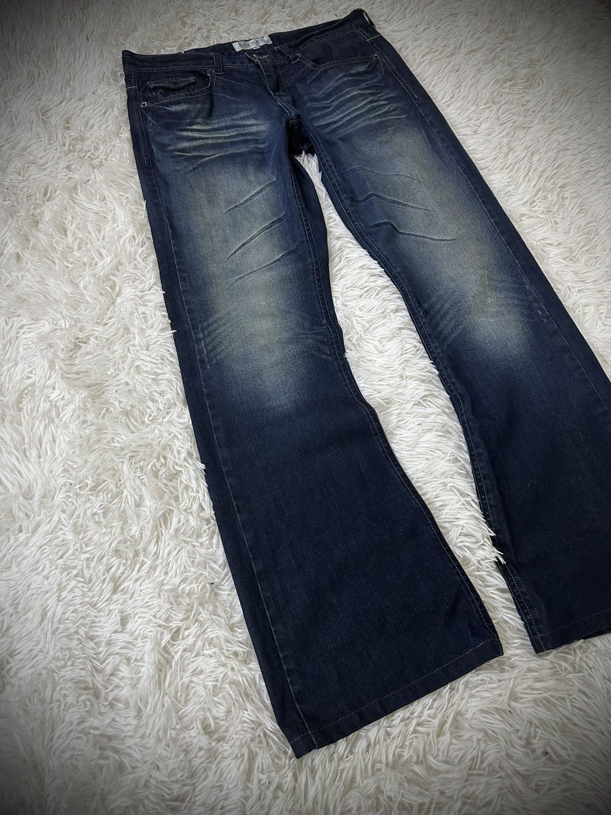 If Six Was Nine 💥rare💥 i6w9 DIABRO whiskers flare punk denim jeans Size US 32 / EU 48 - 2 Thumbnail