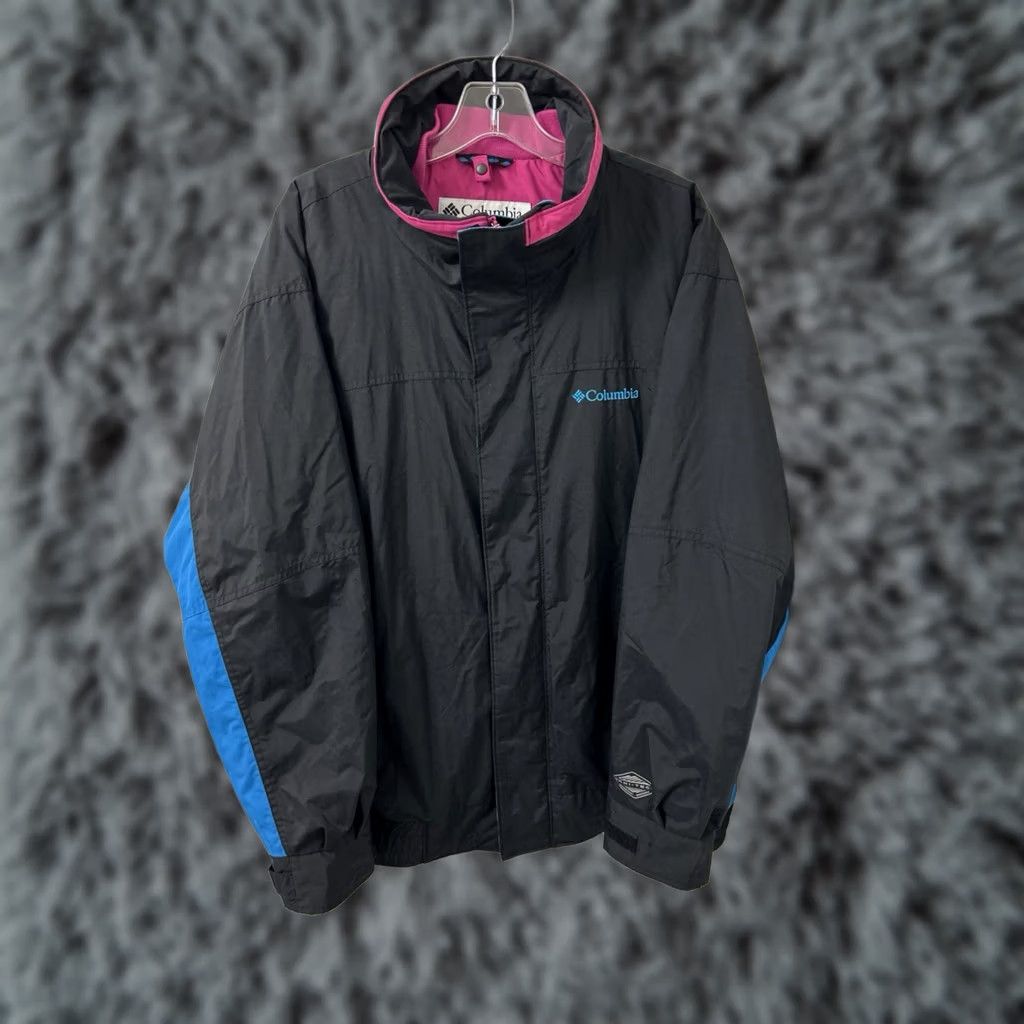 Vintage VINTAGE Columbia Interchange Bugaboo 86 Jacket Mens Large Black Omni-Tech Full Zip Shell Size US L / EU 52-54 / 3 - 1 Thumbnail