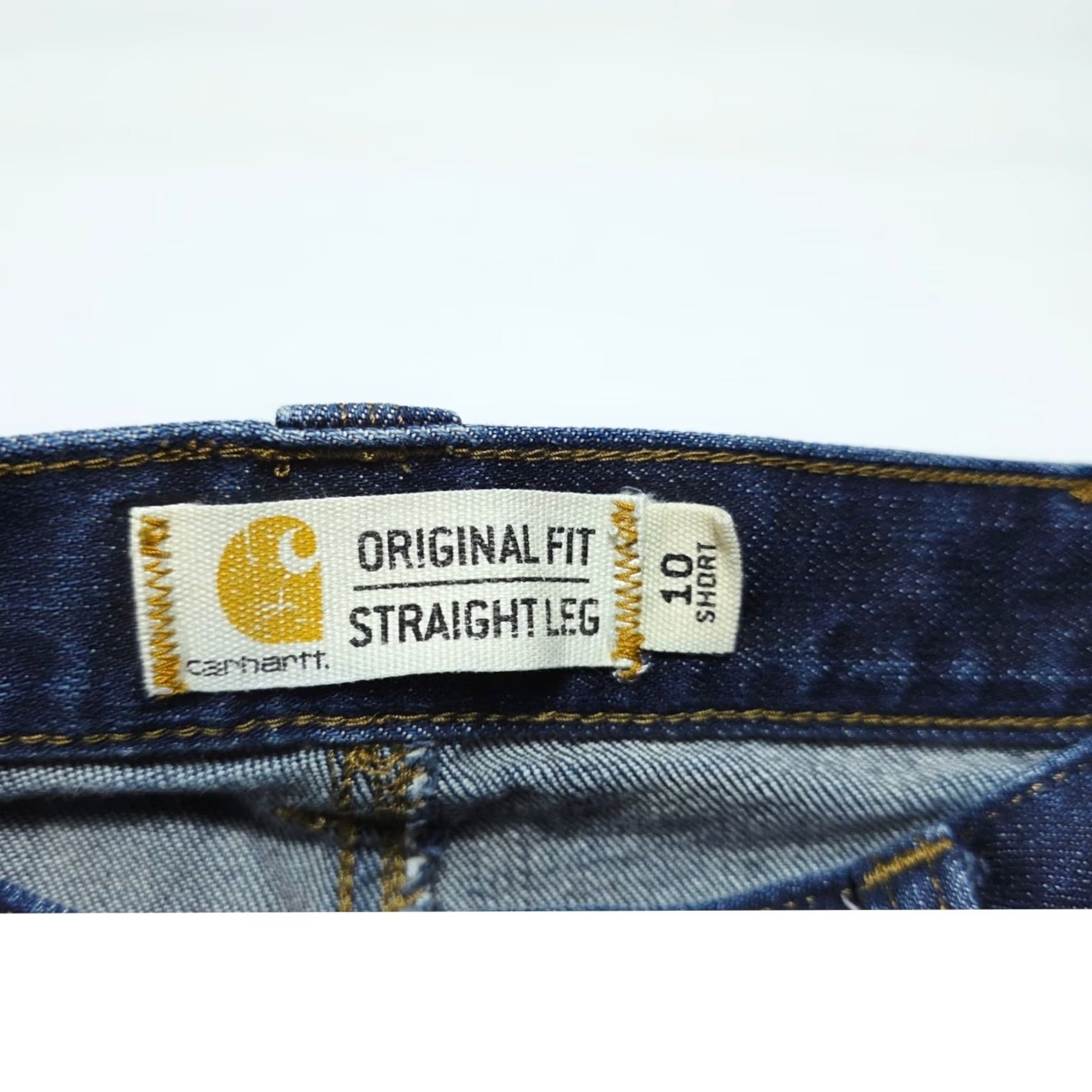 Carhartt Carhartt Women’s 10 Regular Denim Original Straight Leg Blue Jeans 102731-470 Size 32" / US 10 / IT 46 - 3 Thumbnail