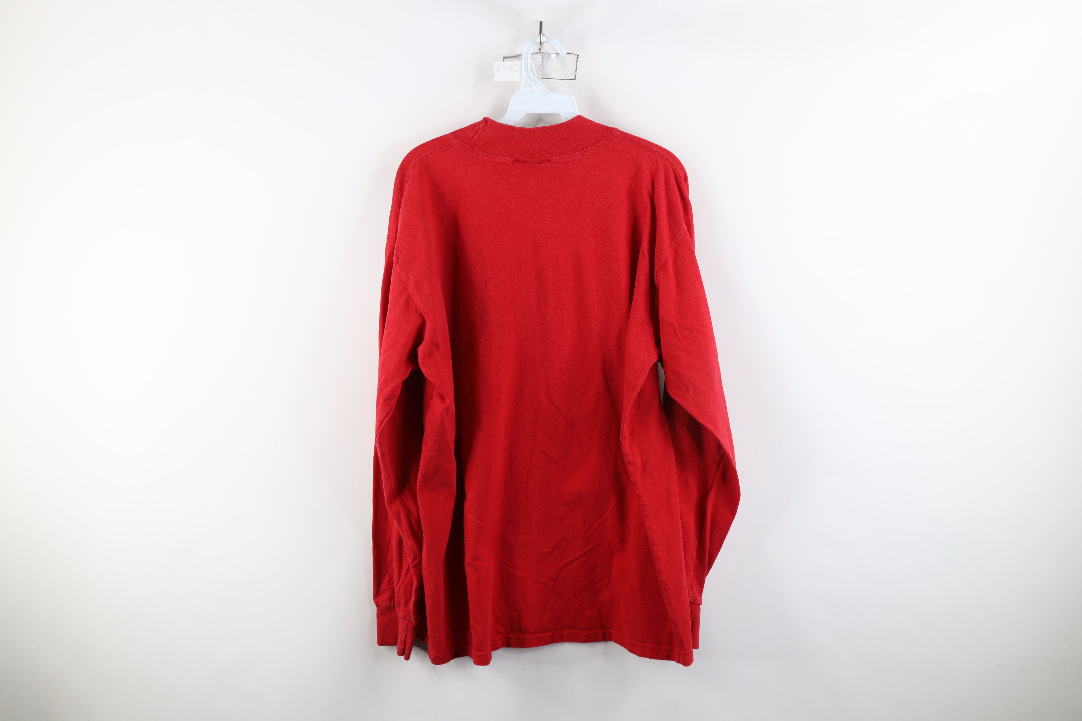 Russell Athletic × Vintage Vintage 90s Russell Athletic Mock Neck Long Sleeve T-Shirt Size US L / EU 52-54 / 3 - 9 Thumbnail