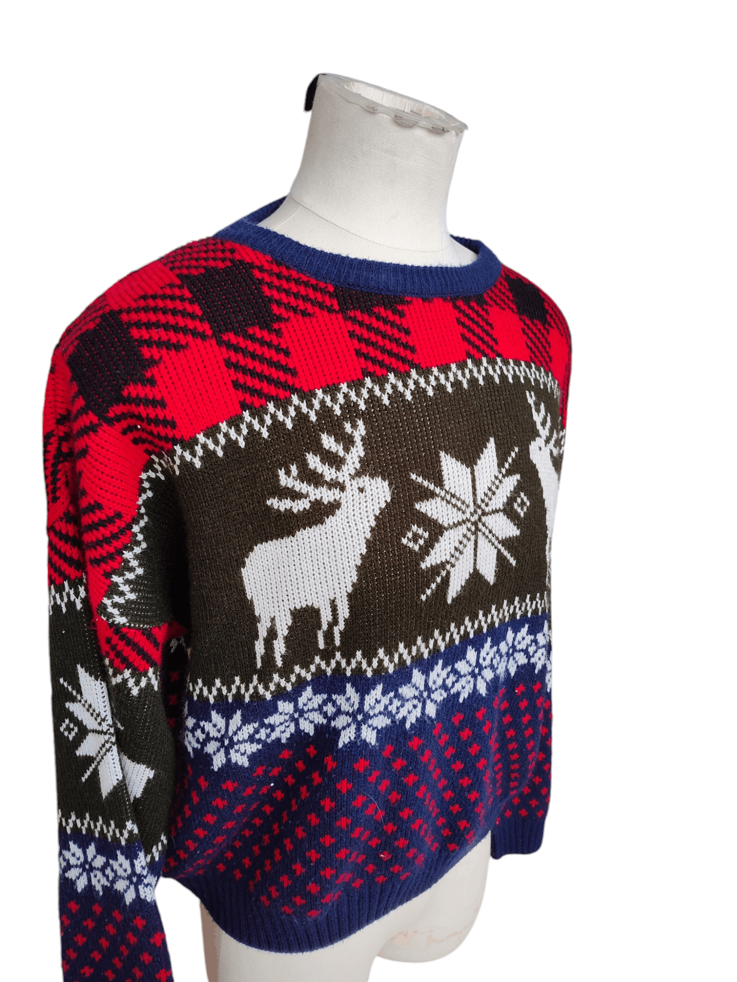 Vintage Vintage 90s Fair Isle Christmas Sweater Falls Creek Large Size US L / EU 52-54 / 3 - 2 Thumbnail