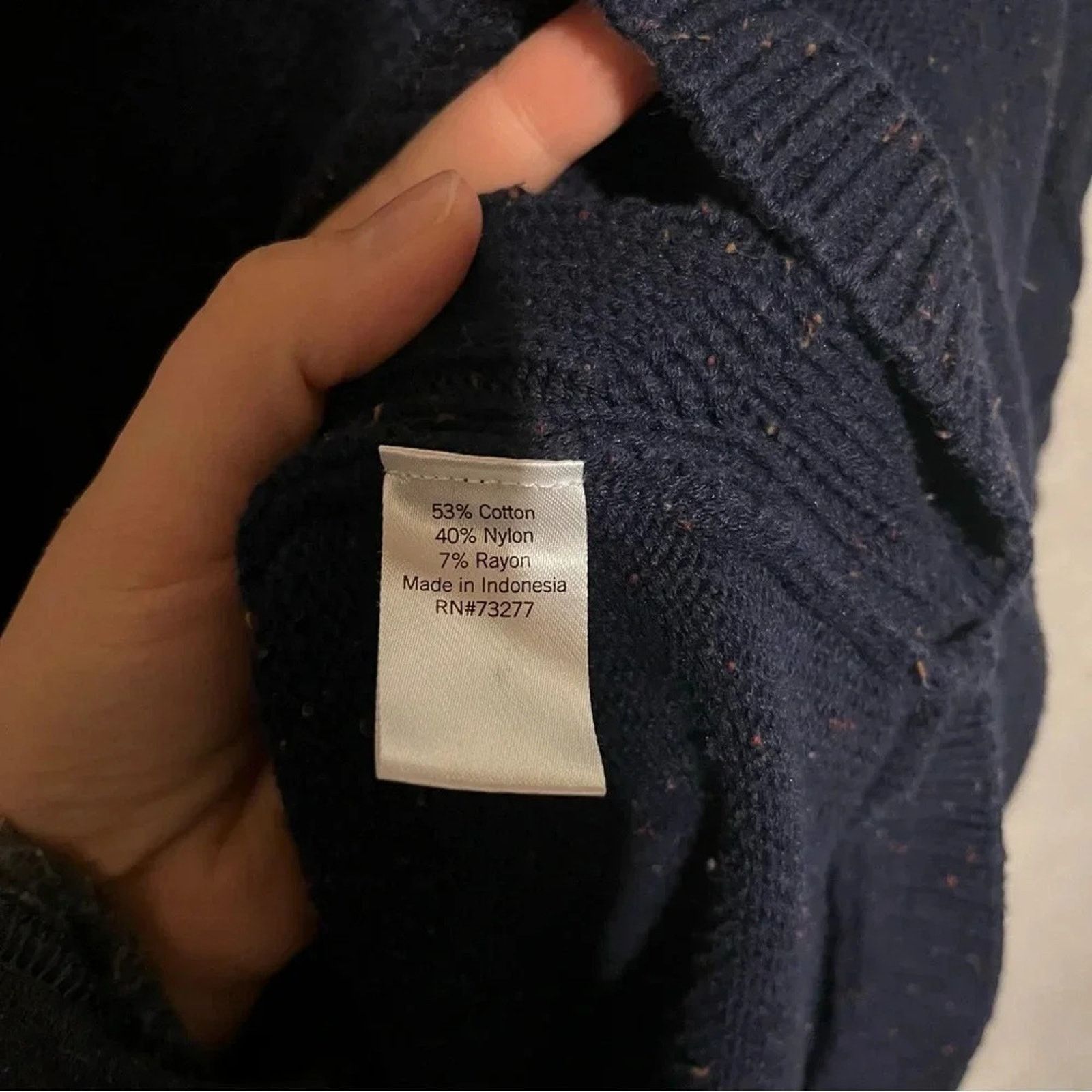Sonoma Women's Sonoma Pullover Sweater - Size XL - Navy Blue Size XL / US 12-14 / IT 48-50 - 4 Thumbnail