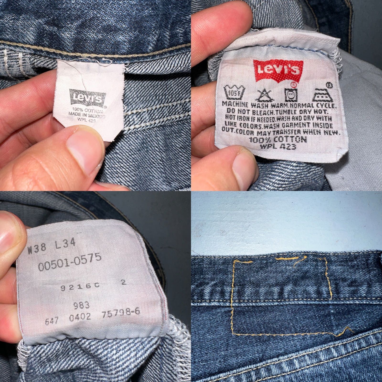 Levi's VINTAGE Levi's 501 Jeans Straight Men 38 Regular Blue 34x34 90s 90s Theme Classic Denim Button 5-Pocket Size US 38 / EU 54 - 9 Thumbnail
