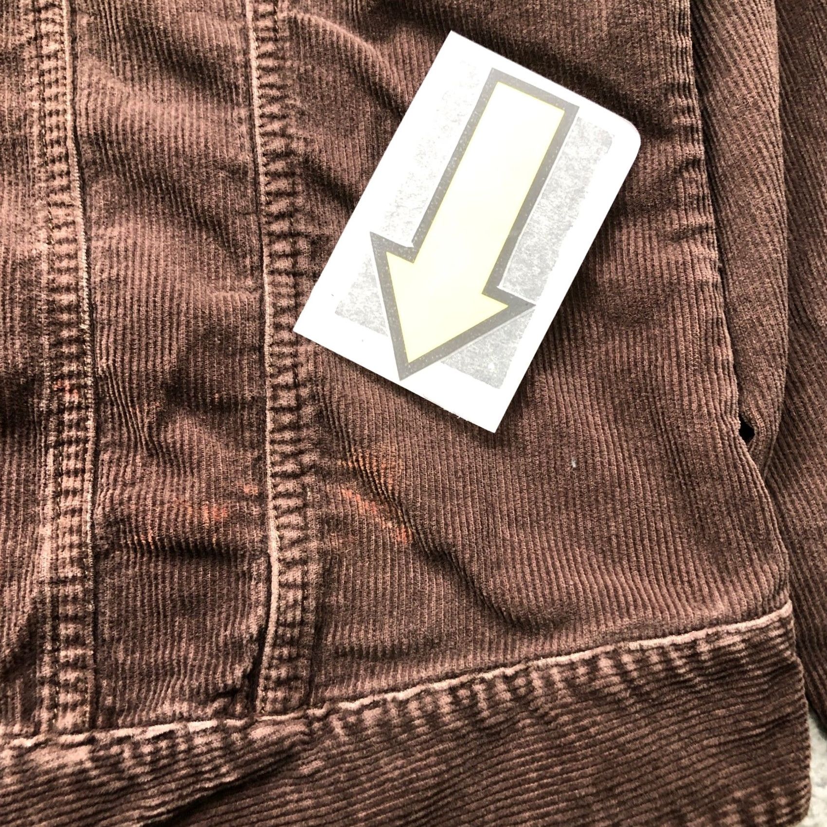 Tommy Hilfiger VINTAGE Tommy Hilfiger Jacket Womens XL Brown Corduroy Trucker Logo Button Size 40" / US 18 - 7 Thumbnail