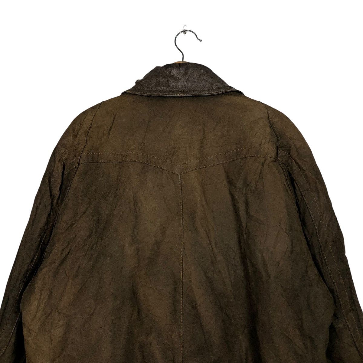 Vintage 🔥VINTAGE BOMBER LEATHER JACKET MAFFEI VERA PELLE ITALY Size US M / EU 48-50 / 2 - 11 Thumbnail
