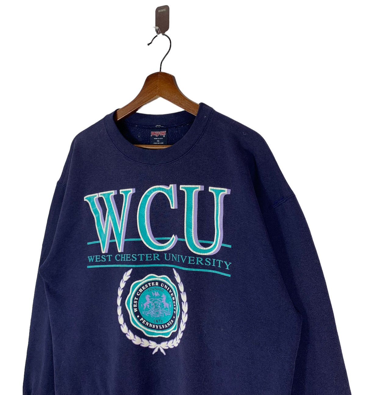 Vintage Vintage 90s West Chester University Pennsylvania Crewneck Size US XL / EU 56 / 4 - 3 Thumbnail