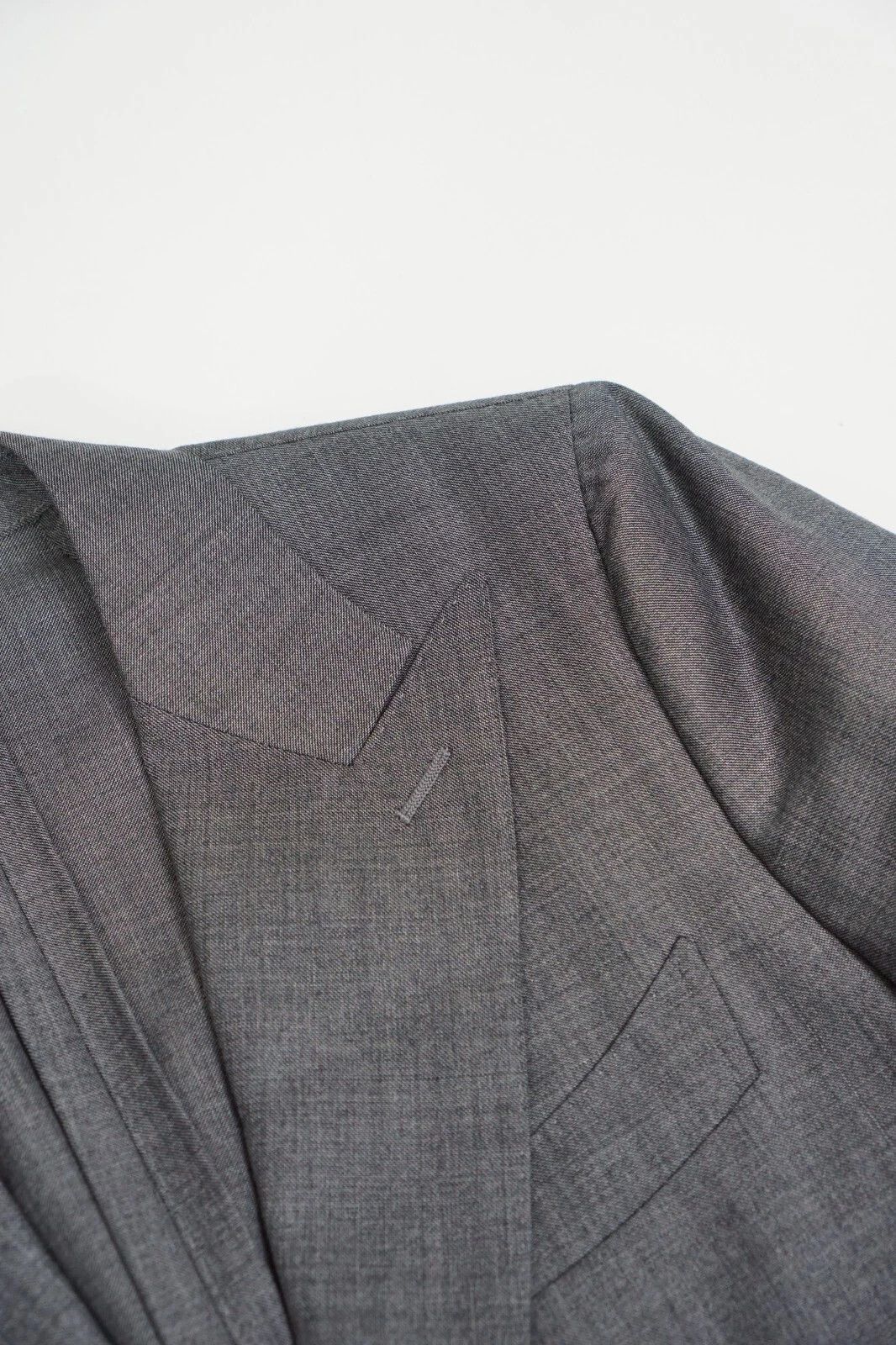 Suitsupply Men Suitsupply Blazer La Spalla Grey Wool Peak 24 UK/US38S Size 38S - 4 Thumbnail
