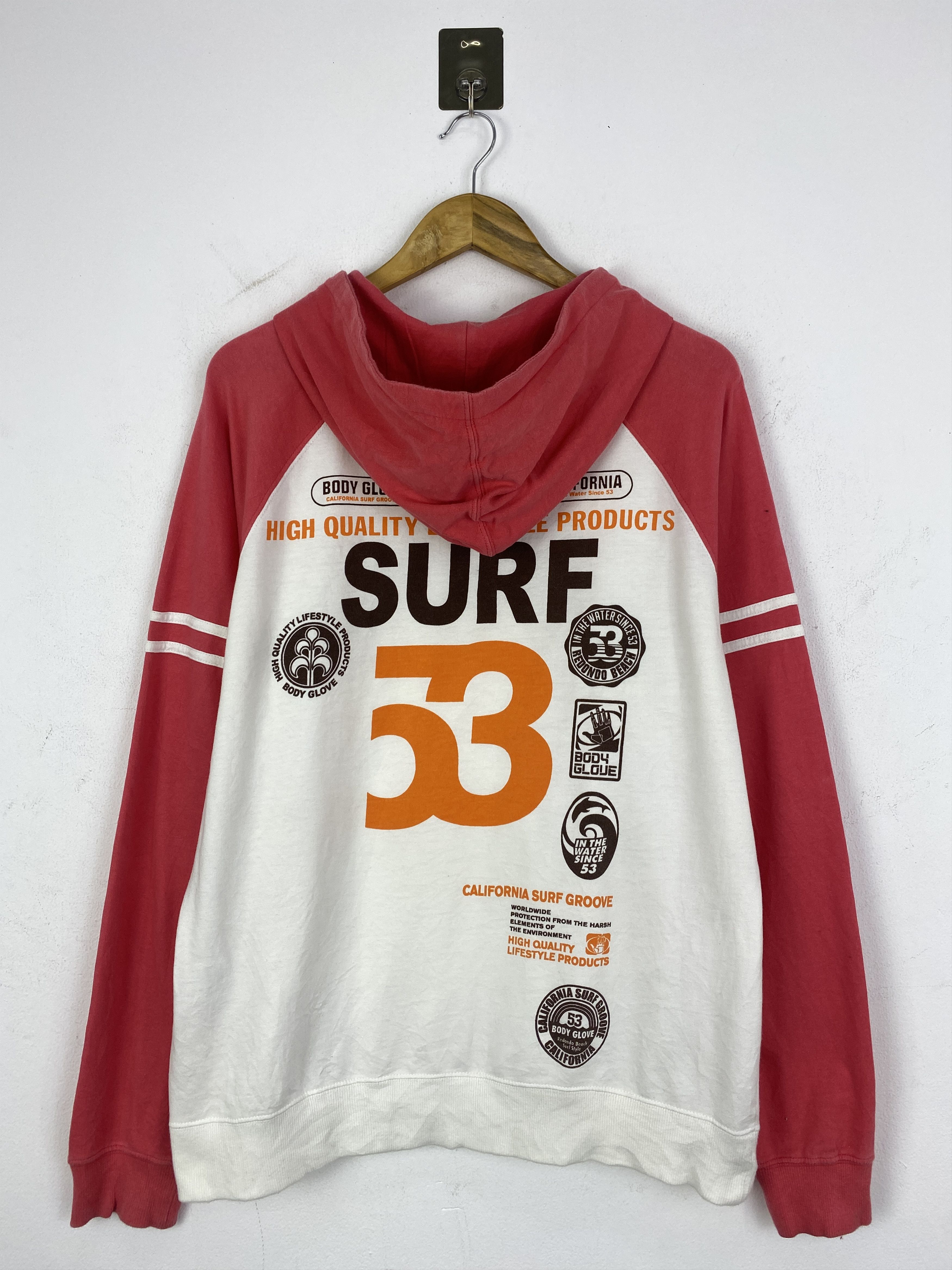 Body Glove Vintage Body Glove Surf Pullover Hoodie SH0237 Size US L / EU 52-54 / 3 - 3 Thumbnail