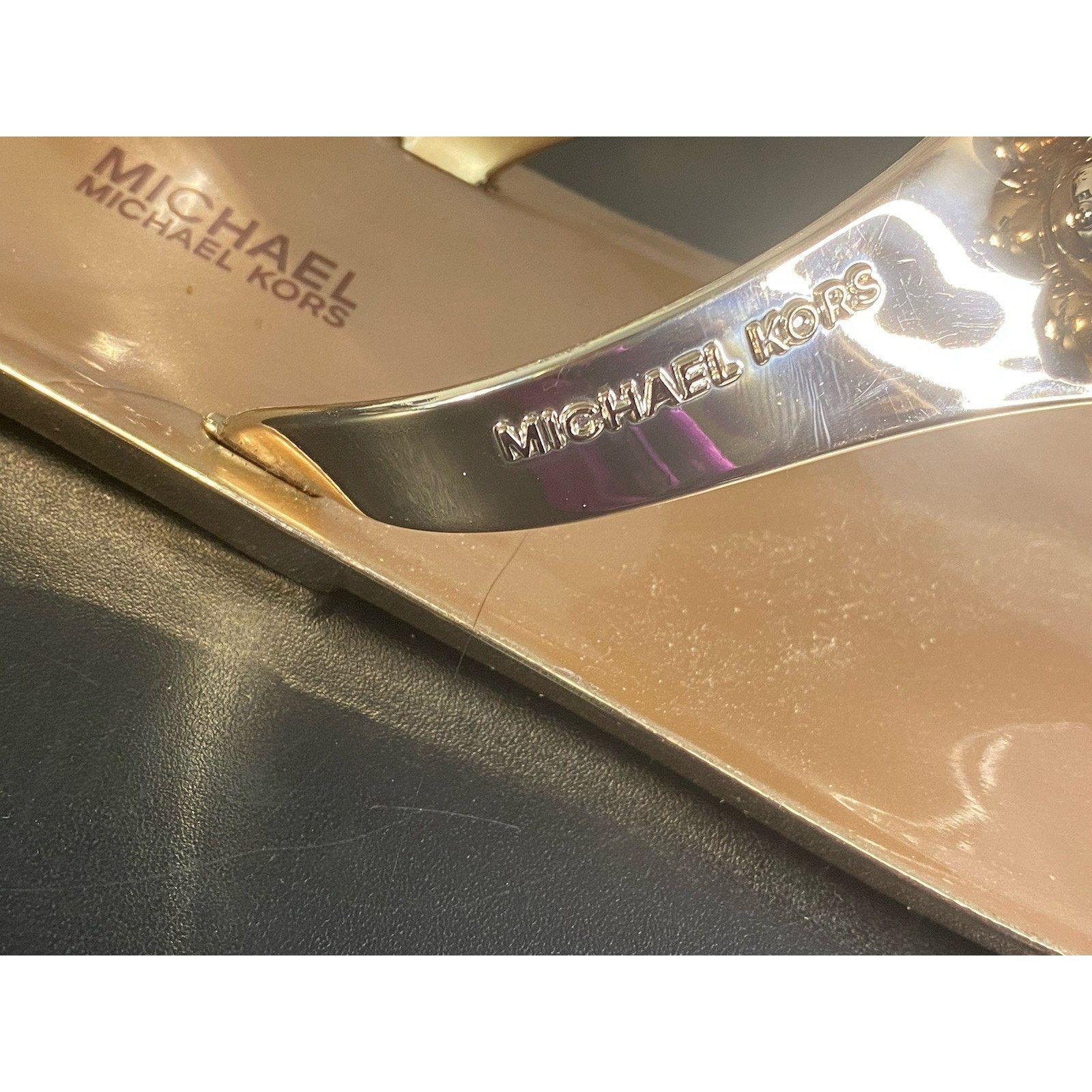 Michael Kors Michael Michael Kors Jet Sz 7 Rose Gold Grape Cluster Sandal Size US 7 / IT 37 - 6 Thumbnail