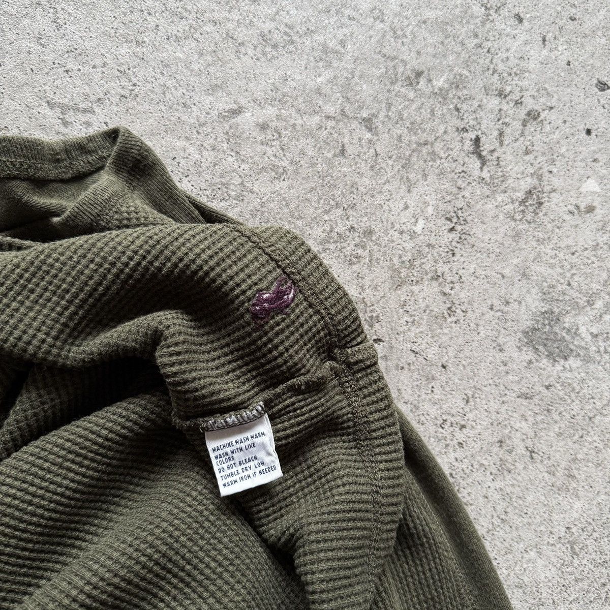 Polo Ralph Lauren Polo by Ralph Lauren Thermal-Knit Waffle LS Top Shirt Green Size US L / EU 52-54 / 3 - 7 Thumbnail