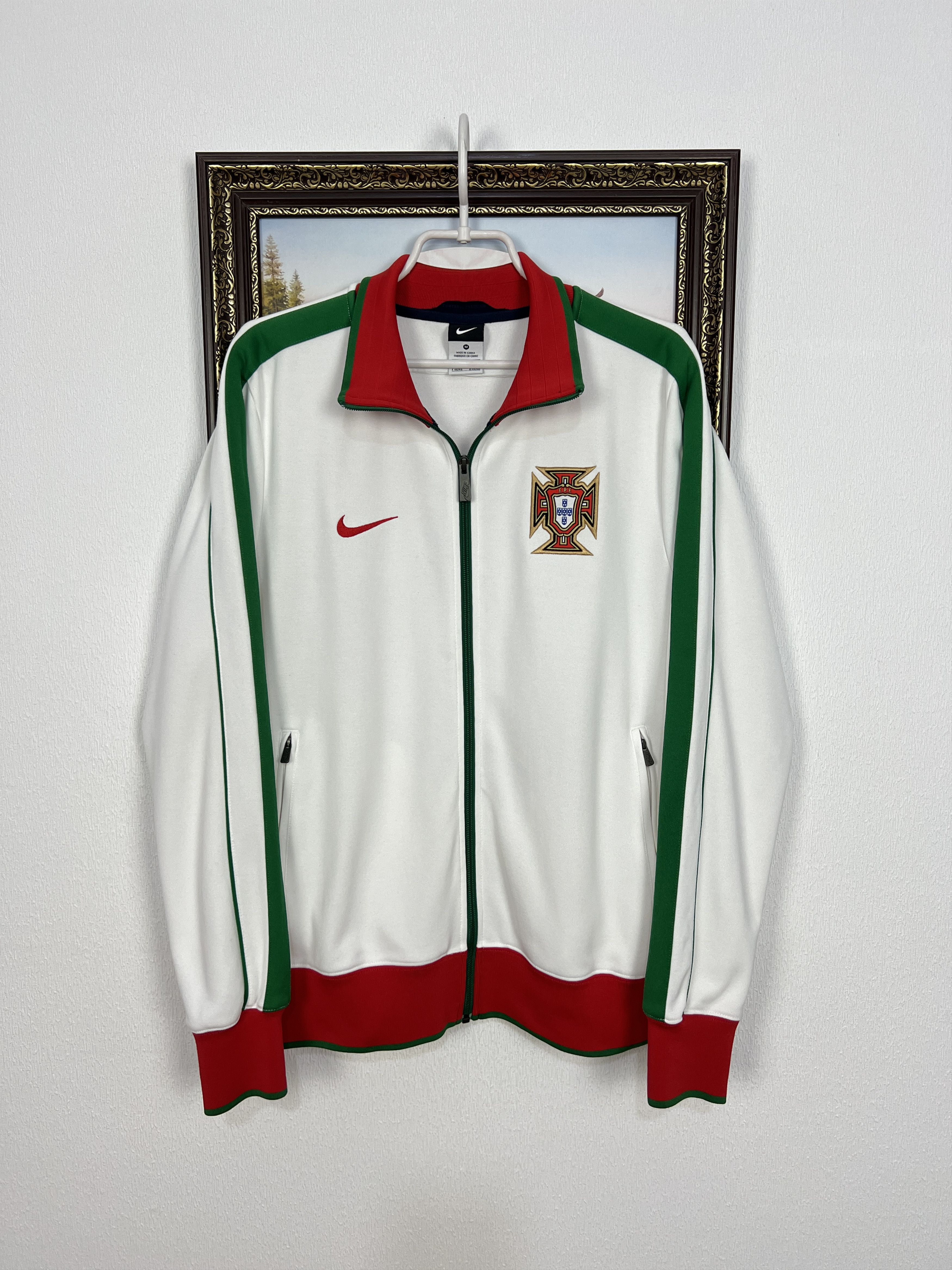 Nike Vintage Nike Portugal Football White Jacket Soccer Mens Size US M / EU 48-50 / 2 - 1 Thumbnail