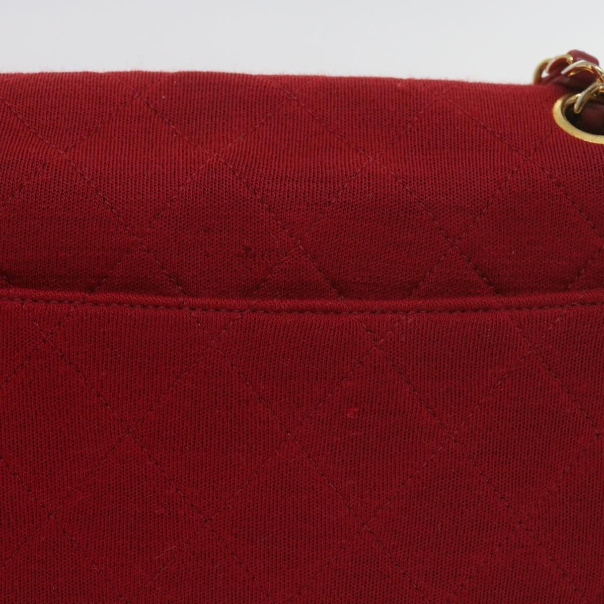 Chanel CHANEL Matelasse Chain Shoulder Bag Canvas Red CC Size ONE SIZE - 5 Thumbnail