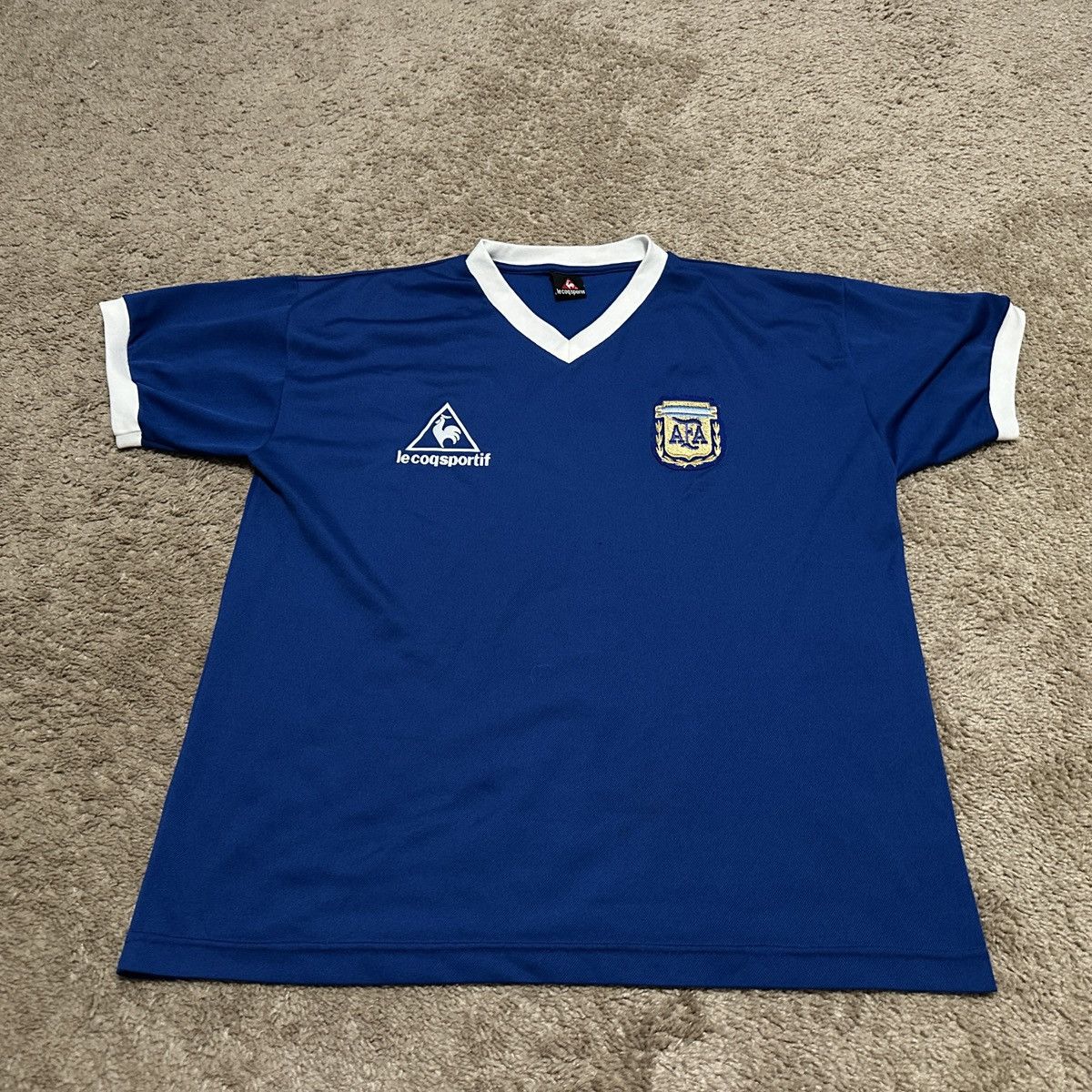 Vintage Vintage Argentina Soccer Jersey 80s Size US XXL / EU 58 / 5 - 1 Thumbnail