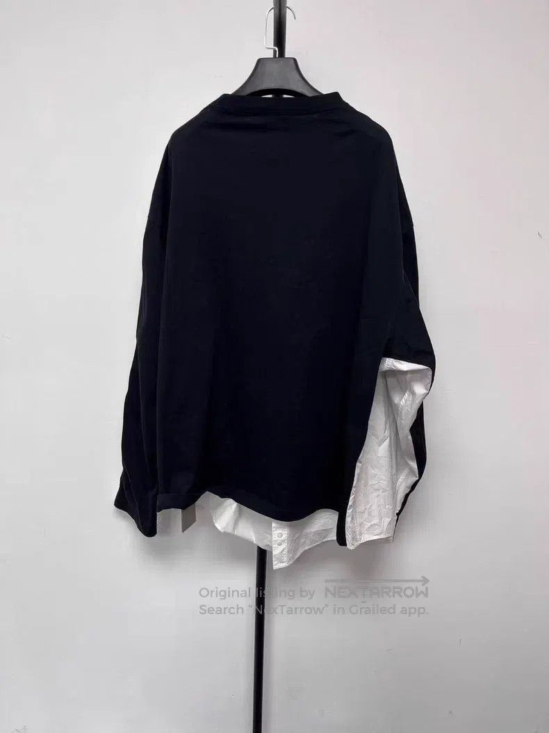 Balenciaga Balenciaga Letter Logo Cotton Poplin Long Sleeve Shirt Size US S / EU 44-46 / 1 - 2 Thumbnail