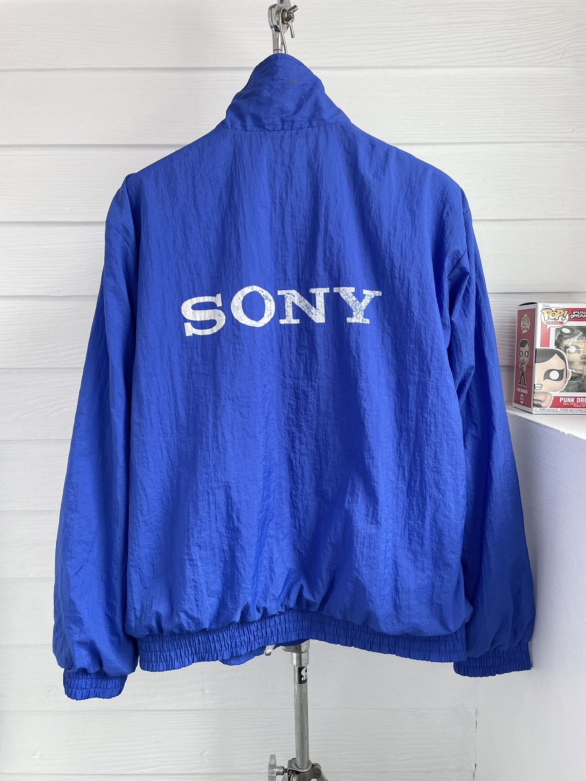 Sony × Vintage VINTAGE SONY BLUE NYLON JACKET Size US XXL / EU 58 / 5 - 2 Thumbnail
