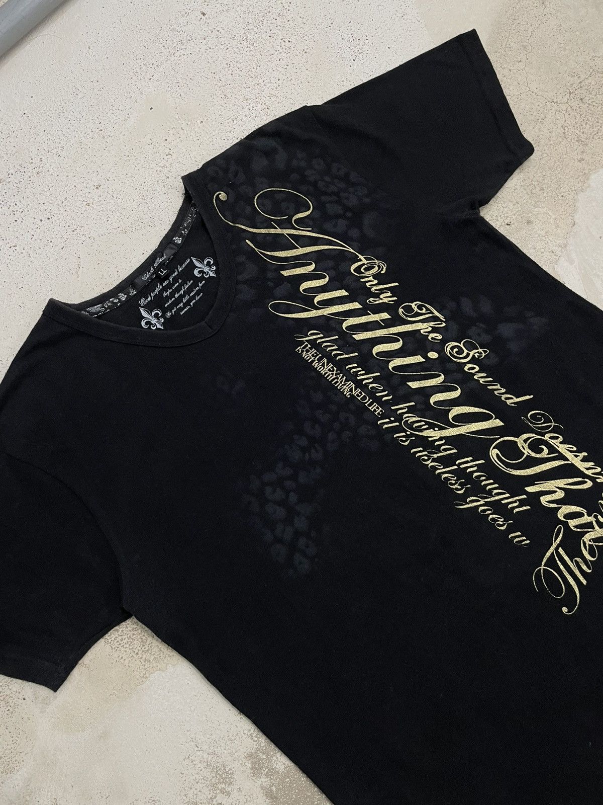 Hysteric Glamour Clash Ahead Y2K Poem Wording Affliction Golden Glory Size US M / EU 48-50 / 2 - 3 Thumbnail