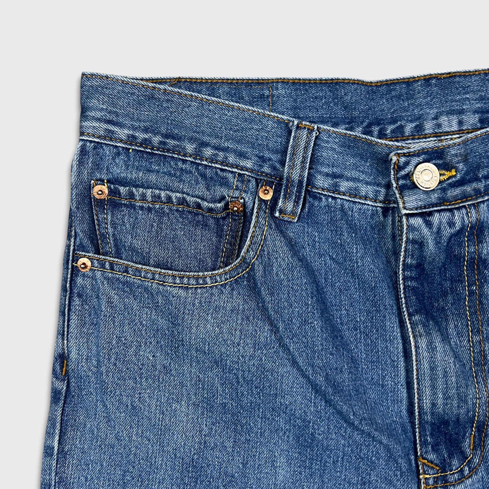 Levi's × Vintage Levi's 505 Jeans 36x29 Original Straight Leg Denim Pants Size US 36 / EU 52 - 3 Thumbnail
