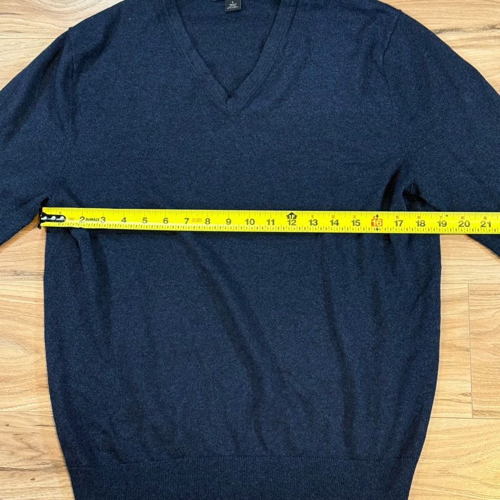 Banana Republic Banana Republic Men’s V-Neck Sweater Large Blue Size US L / EU 52-54 / 3 - 4 Thumbnail