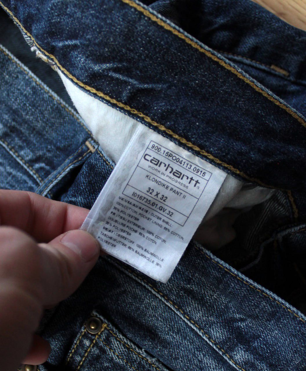 Carhartt 🔥 Carhartt WIP Vintage Logo Klondike Pants Denim Jeans 32x32 Size US 32 / EU 48 - 5 Thumbnail