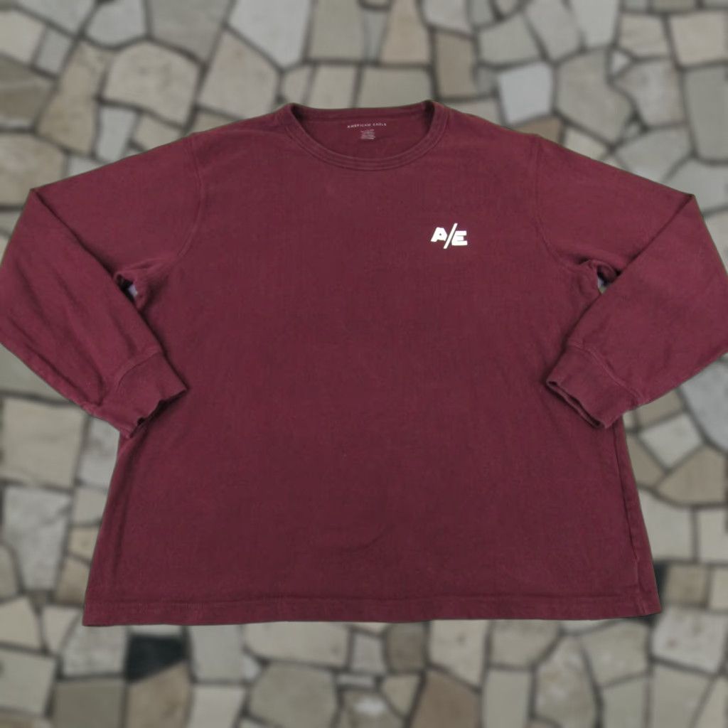 American Eagle Outfitters VINTAGE American Eagle Sweater Shirt Mens 2XL Red Pullover Crewneck Preppy Outdoor 90s Mens Size US XXL / EU 58 / 5 - 1 Thumbnail