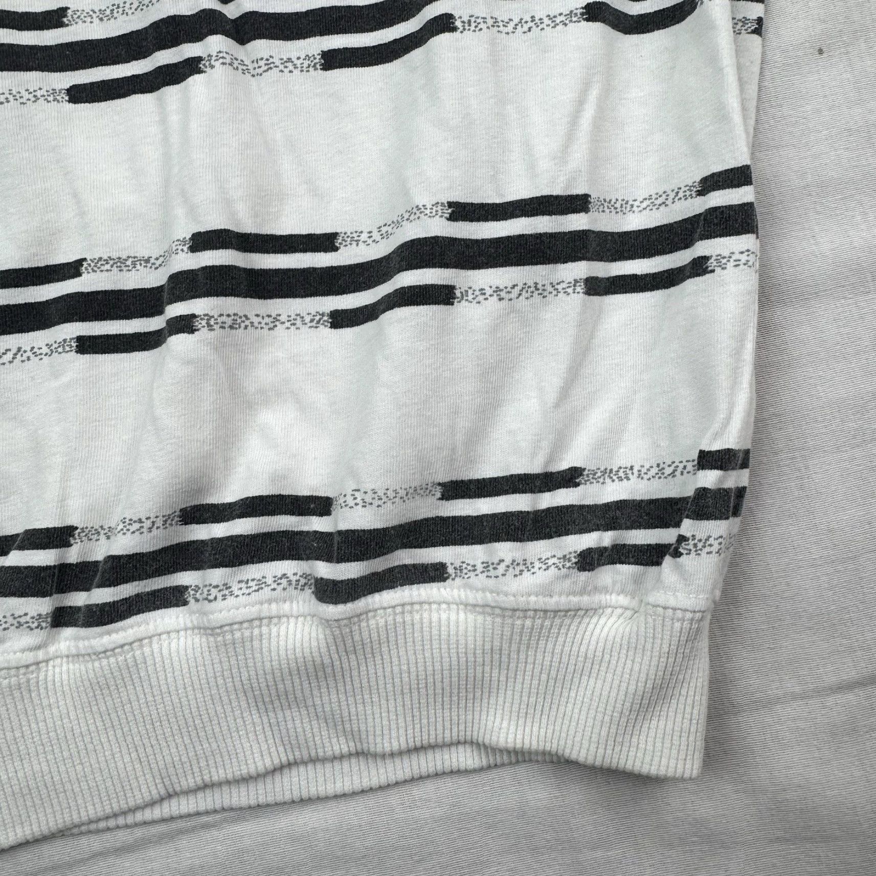 Vintage VINTAGE Le Tigre Shirt Adult XL Striped Henley Neck Short Sleeve White Cotton 80s Hipster Mens Size US XL / EU 56 / 4 - 5 Thumbnail