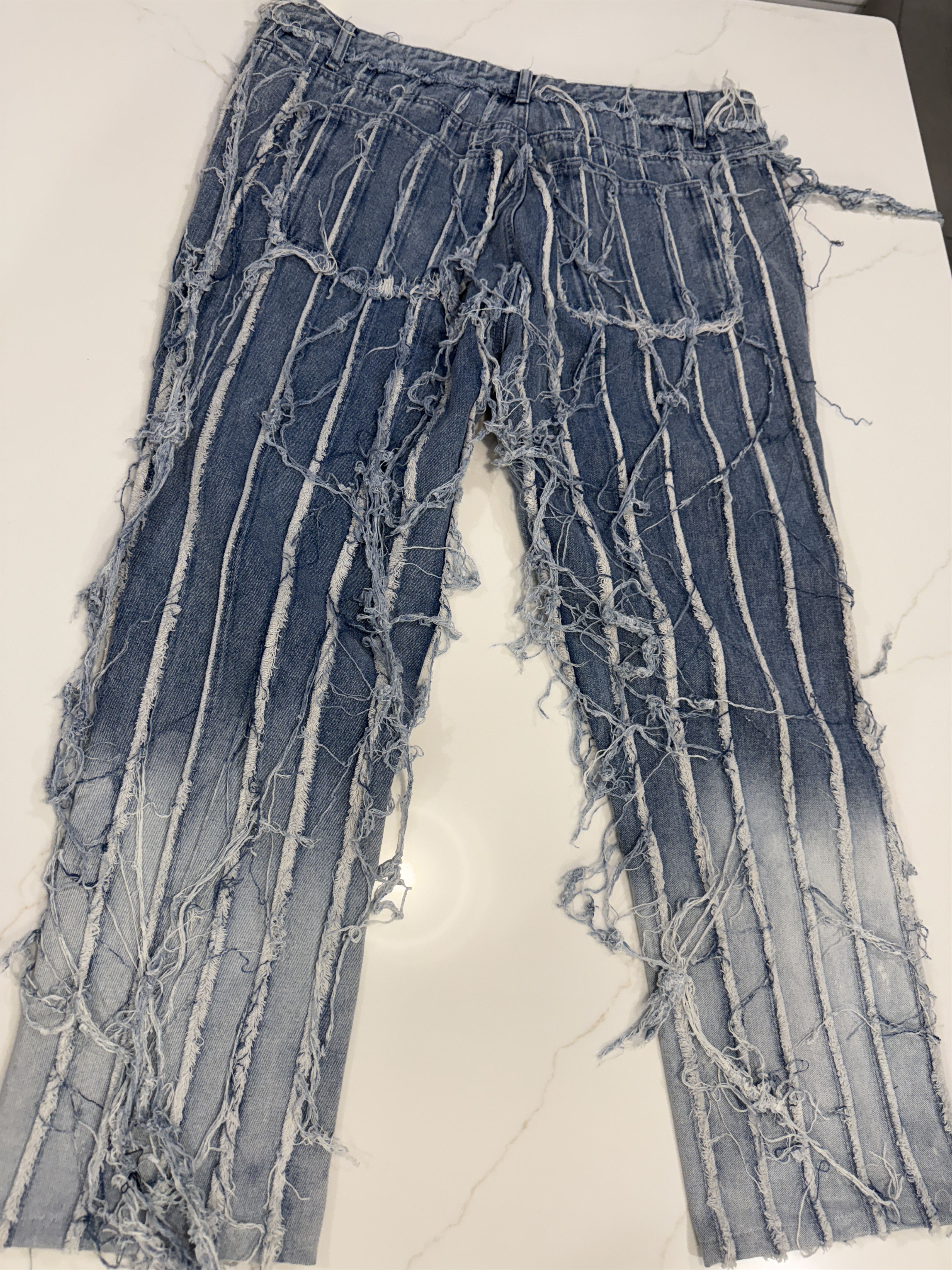 Jaded London Heavily Distressed Acid Wash Jeans Size US 36 / EU 52 - 3 Thumbnail