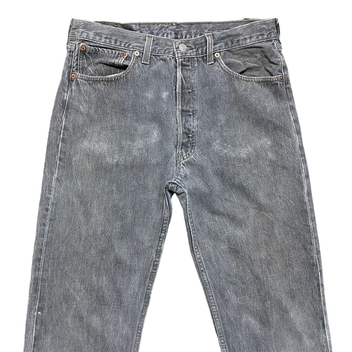 Levi's Vintage 90s Levis 501 Charcoal Jeans 32x31 Made in USA Size US 32 / EU 48 - 3 Thumbnail